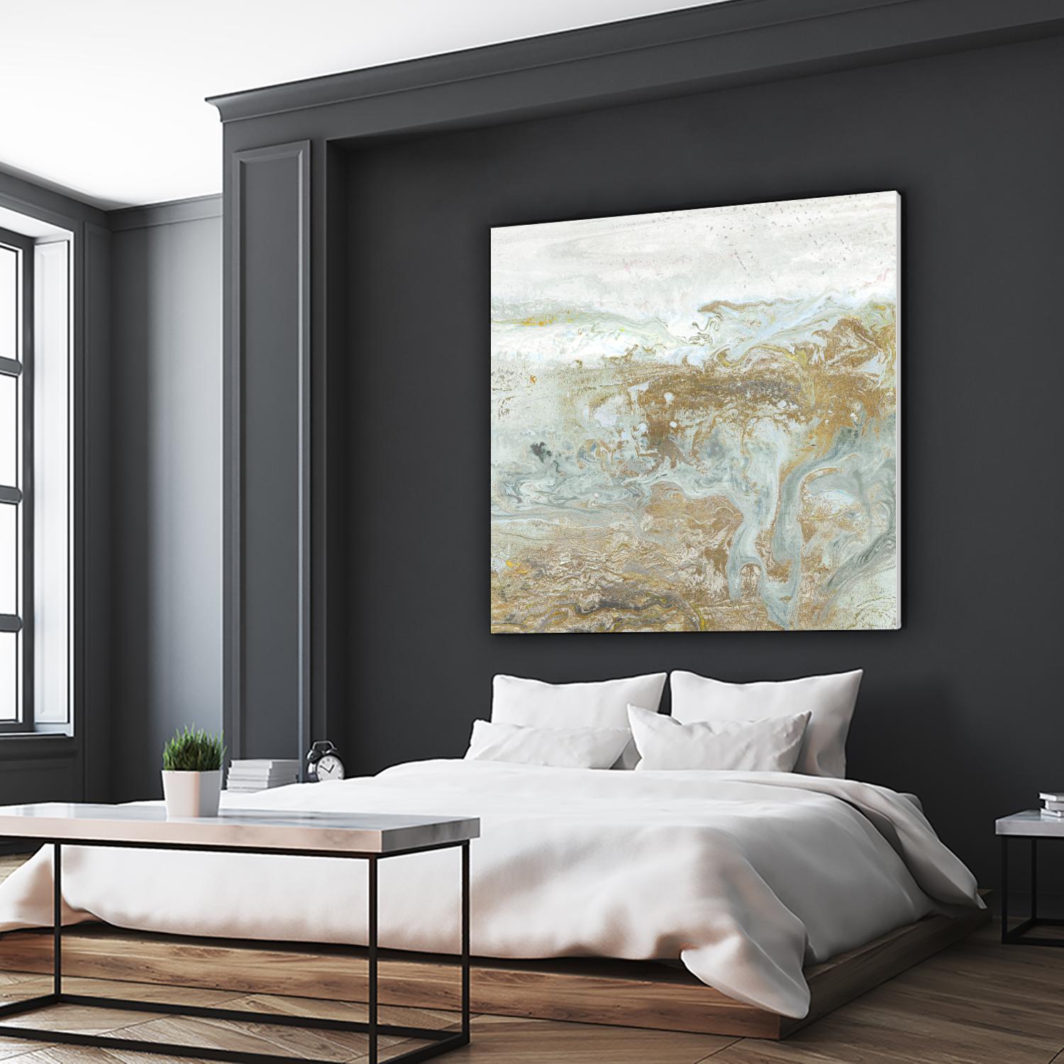 Geode III Teal Version by Wendy Kroeker on GIANT ART - blue abstract