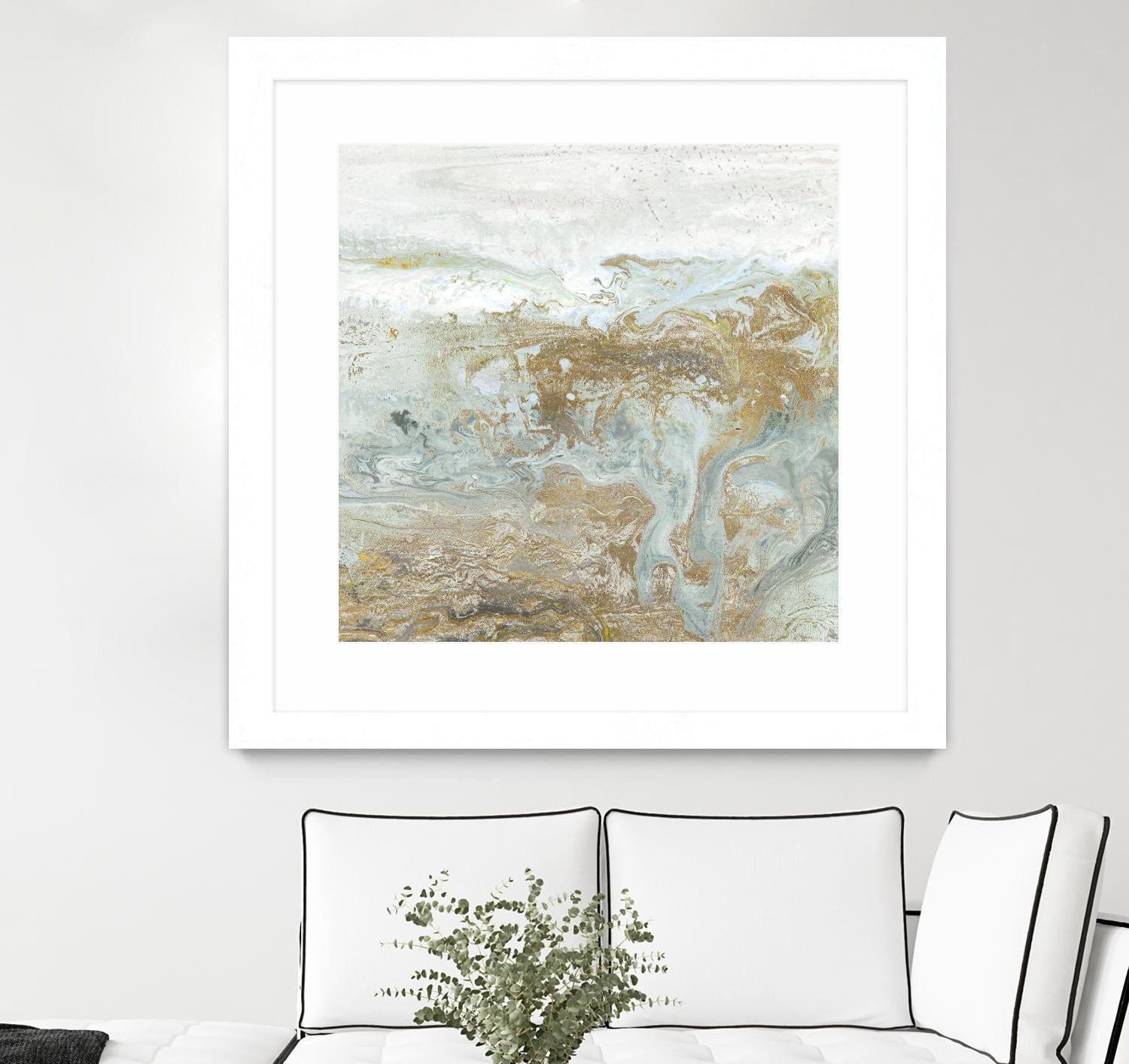 Geode III Teal Version by Wendy Kroeker on GIANT ART - blue abstract