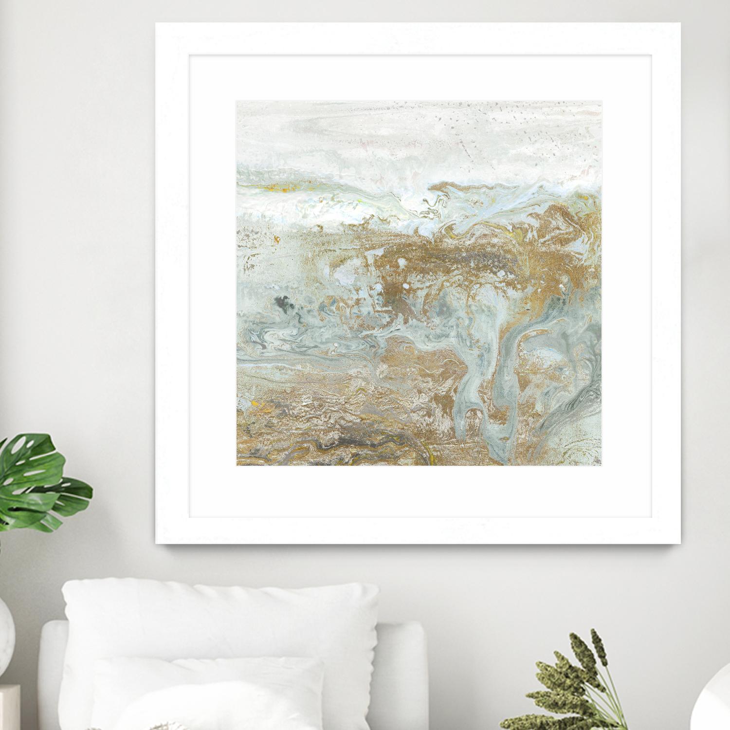 Geode III Teal Version by Wendy Kroeker on GIANT ART - blue abstract