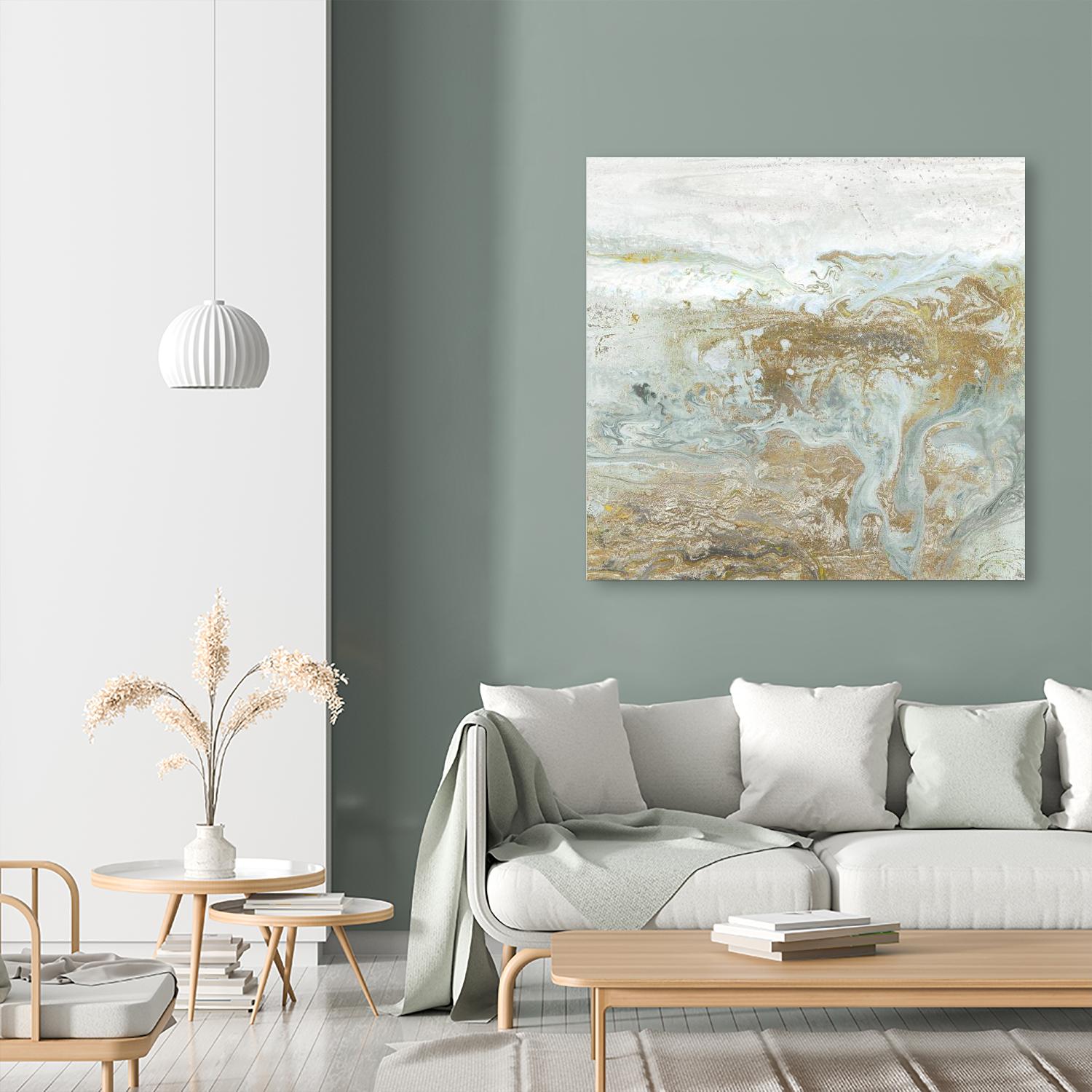 Geode III Teal Version by Wendy Kroeker on GIANT ART - blue abstract