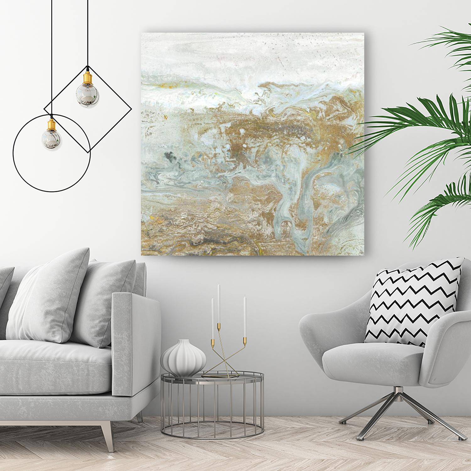 Geode III Teal Version by Wendy Kroeker on GIANT ART - blue abstract