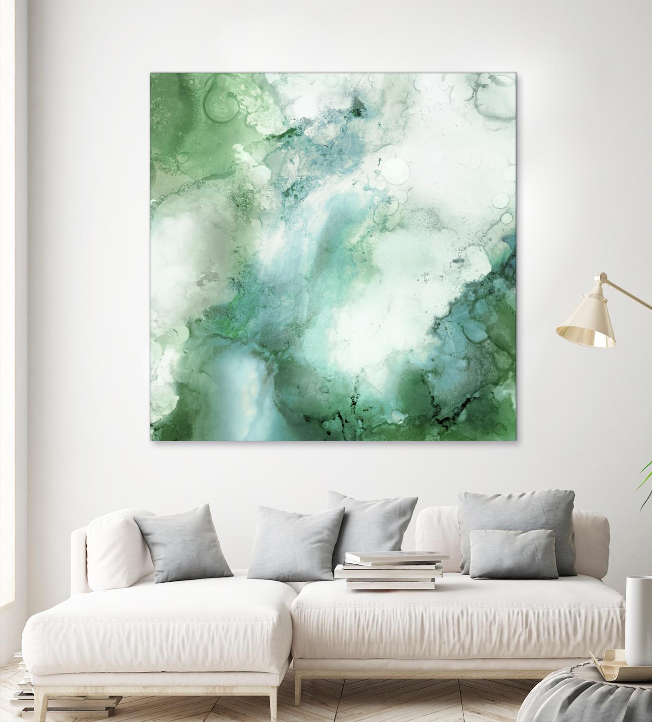 Zen Panel III by Wendy Kroeker on GIANT ART - white abstract
