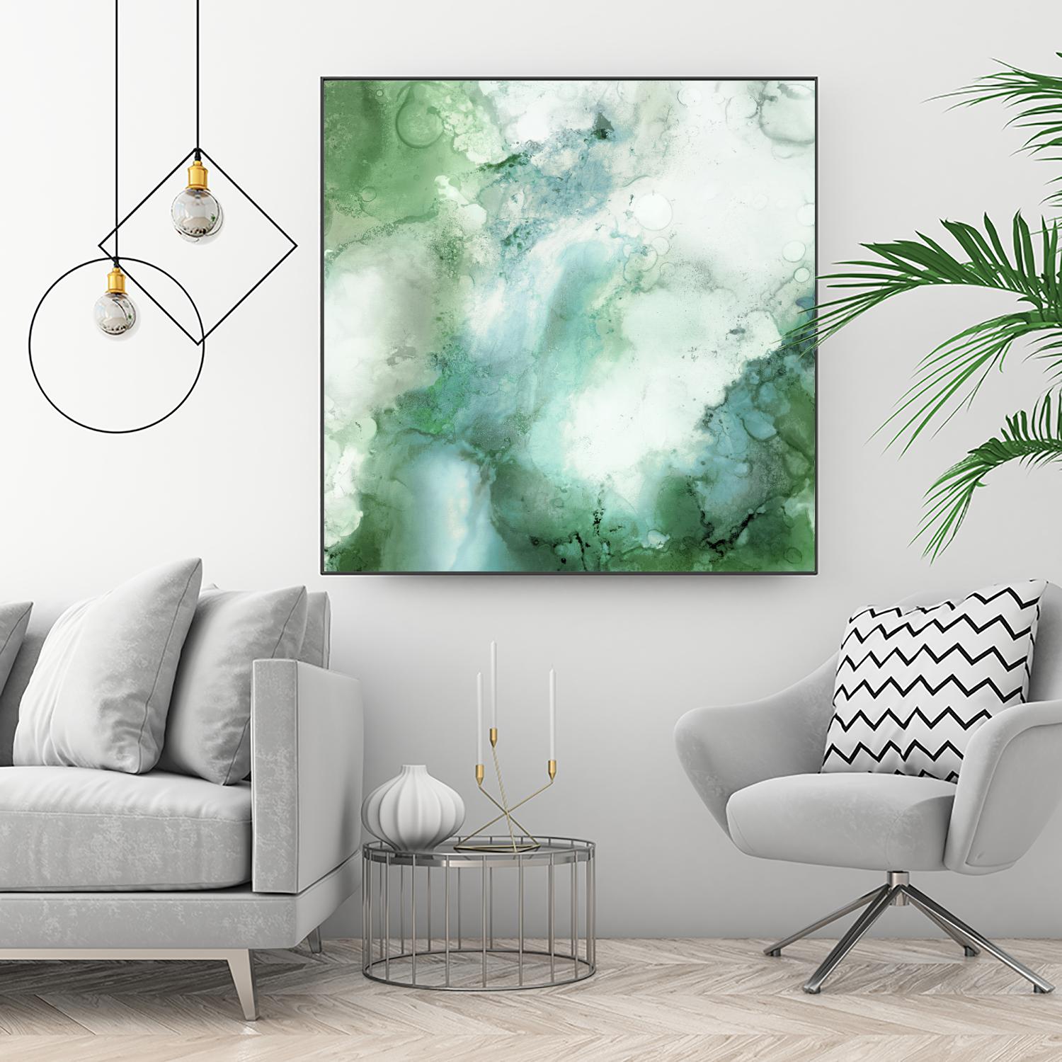 Zen Panel III by Wendy Kroeker on GIANT ART - white abstract