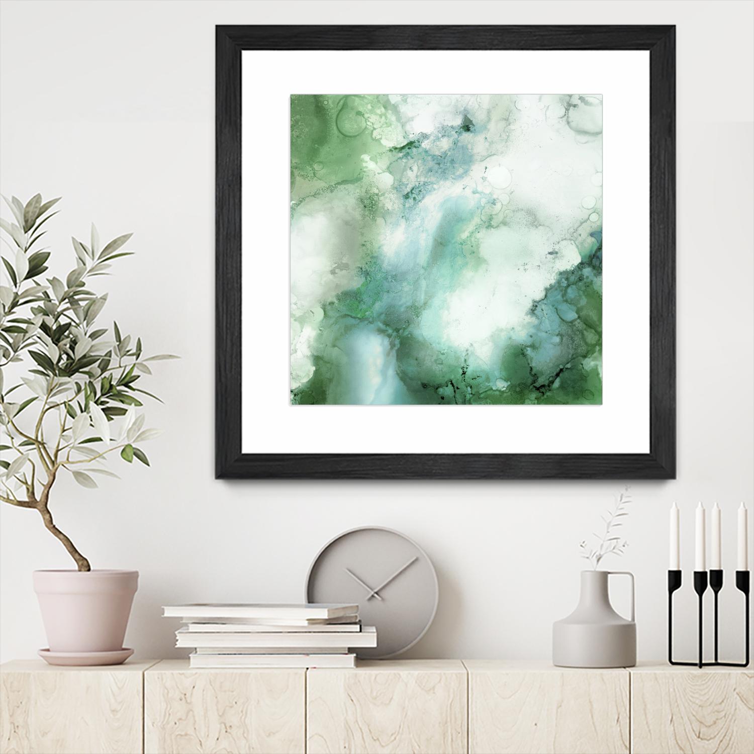 Zen Panel III by Wendy Kroeker on GIANT ART - white abstract