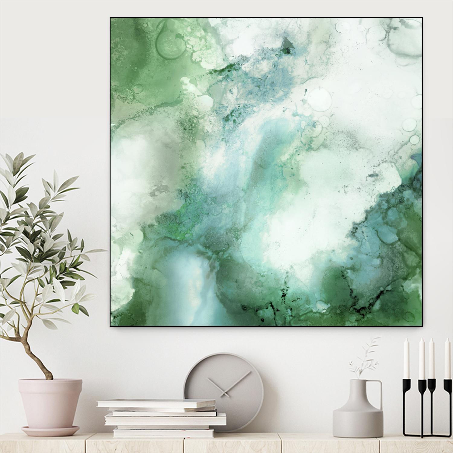 Zen Panel III by Wendy Kroeker on GIANT ART - white abstract