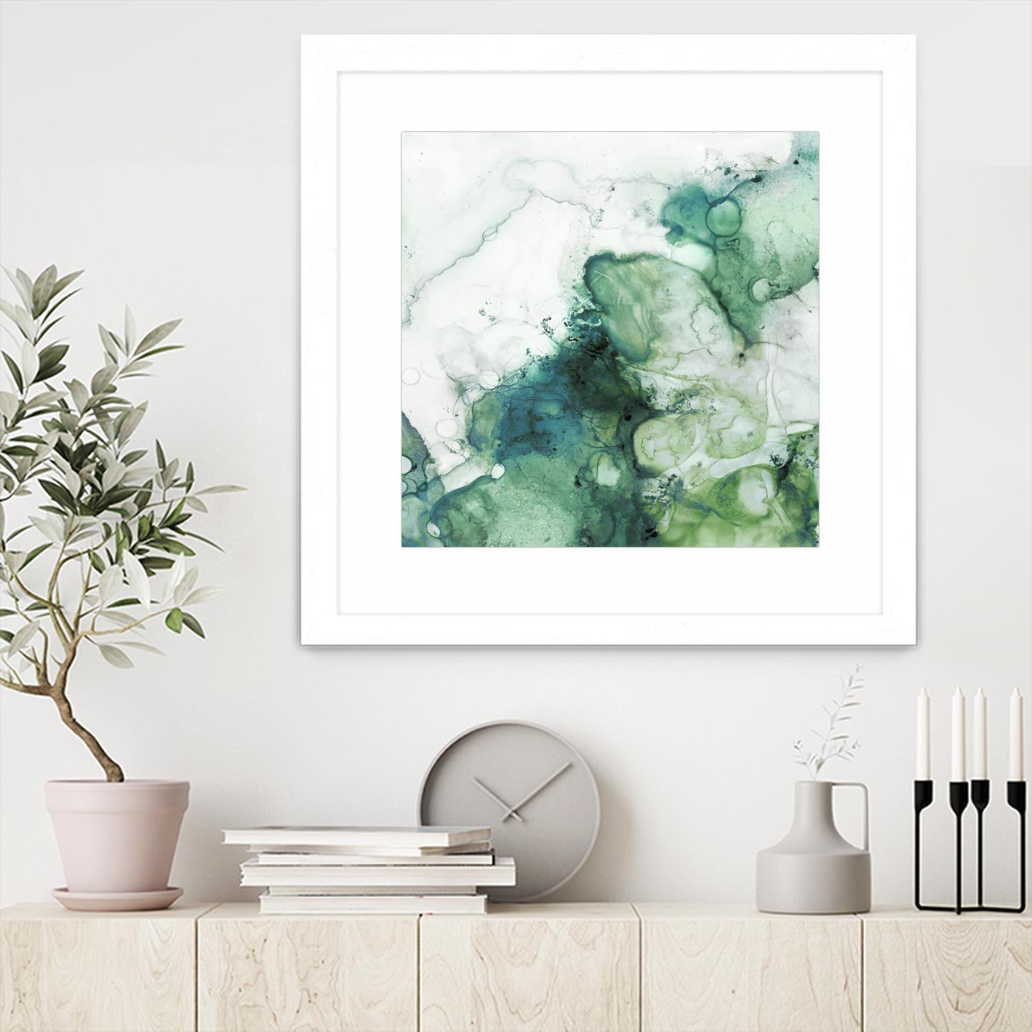 Zen Panel IV by Wendy Kroeker on GIANT ART - white abstract