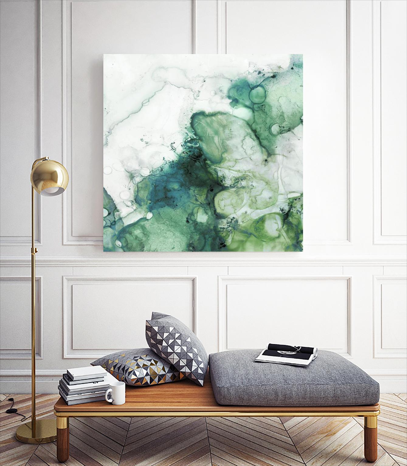 Zen Panel IV by Wendy Kroeker on GIANT ART - white abstract