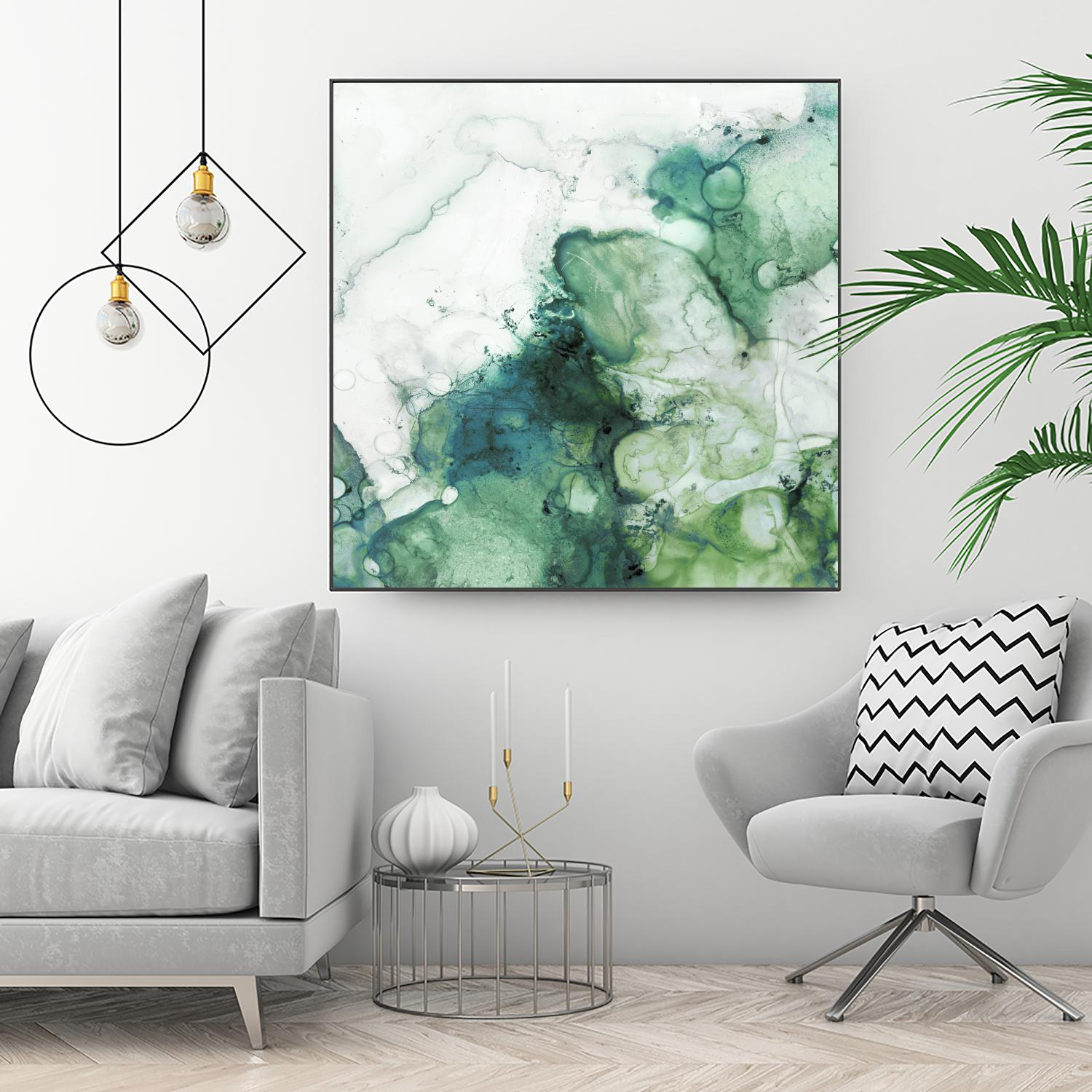 Zen Panel IV by Wendy Kroeker on GIANT ART - white abstract