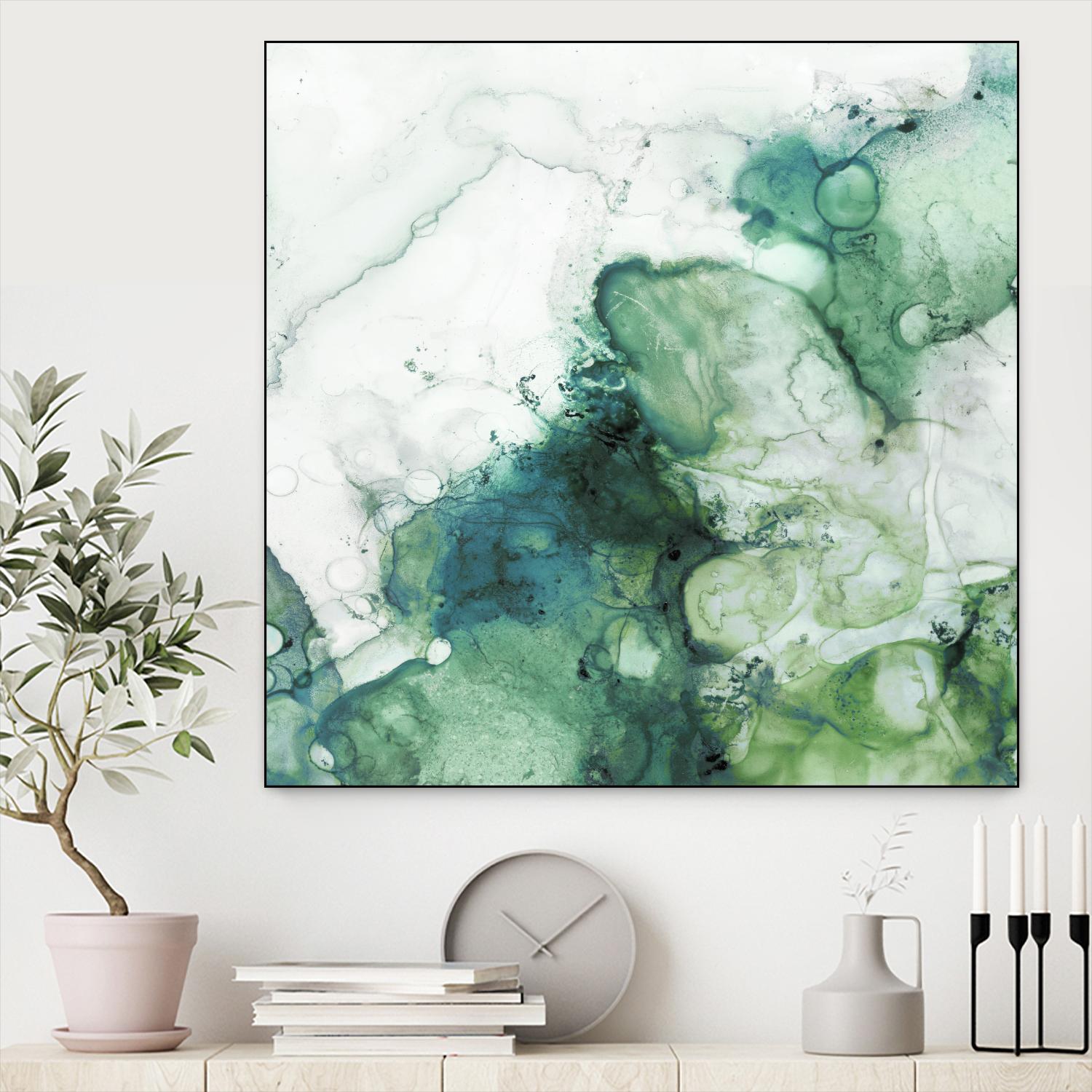 Zen Panel IV by Wendy Kroeker on GIANT ART - white abstract