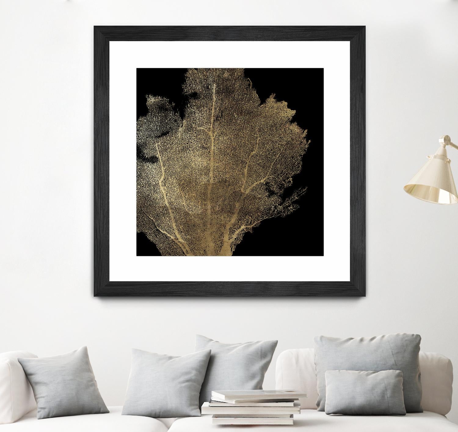Honey Comb Coral I by Aimee Wilson on GIANT ART - gold nautical