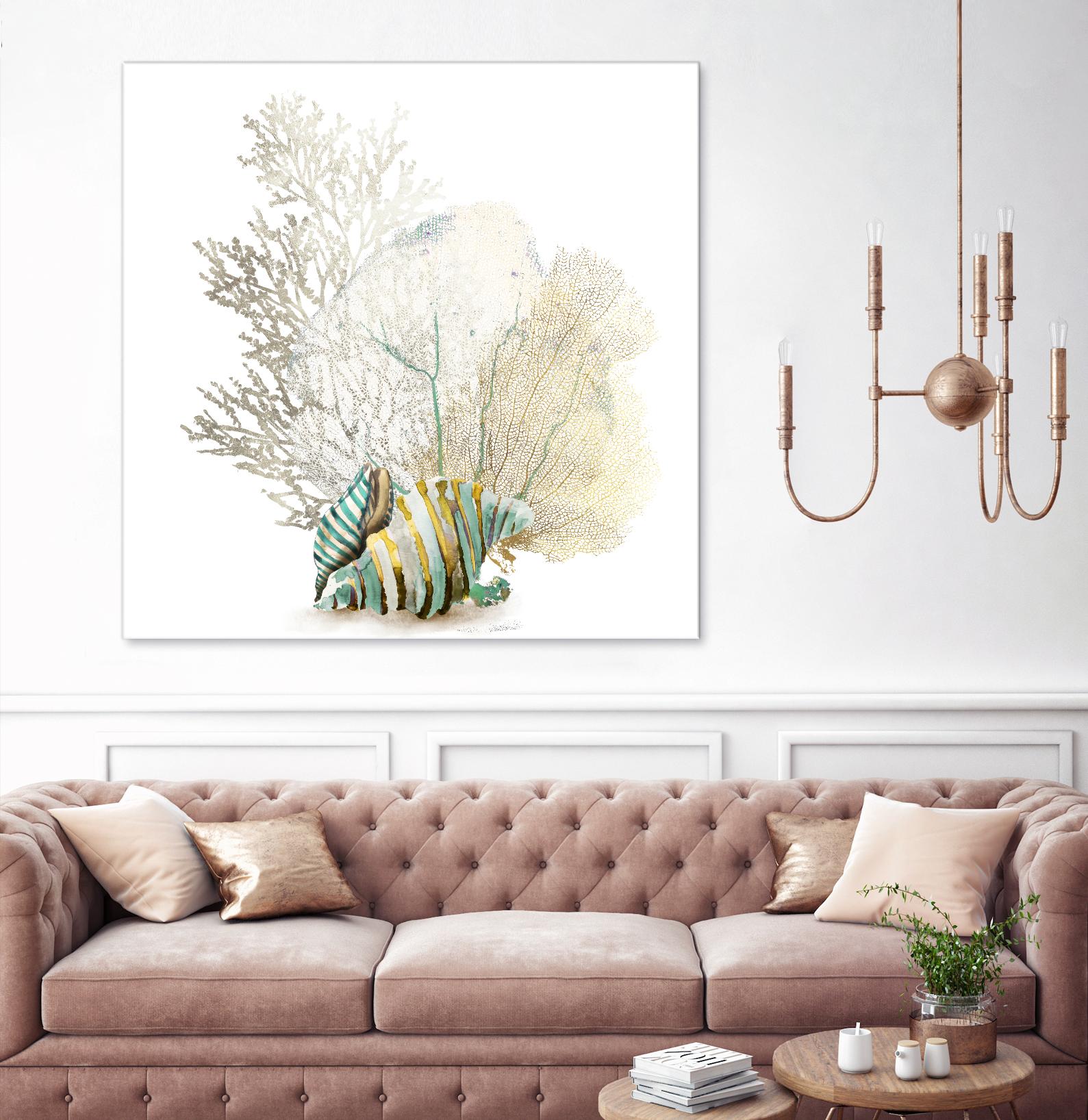 Coral II by Aimee Wilson on GIANT ART - turquoise nautical