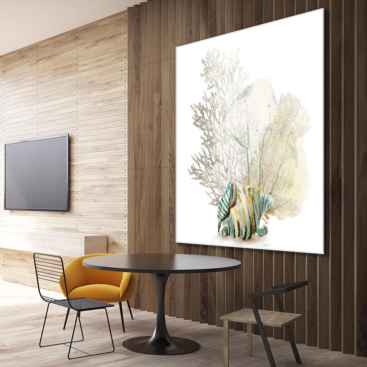 Coral II by Aimee Wilson on GIANT ART - turquoise nautical