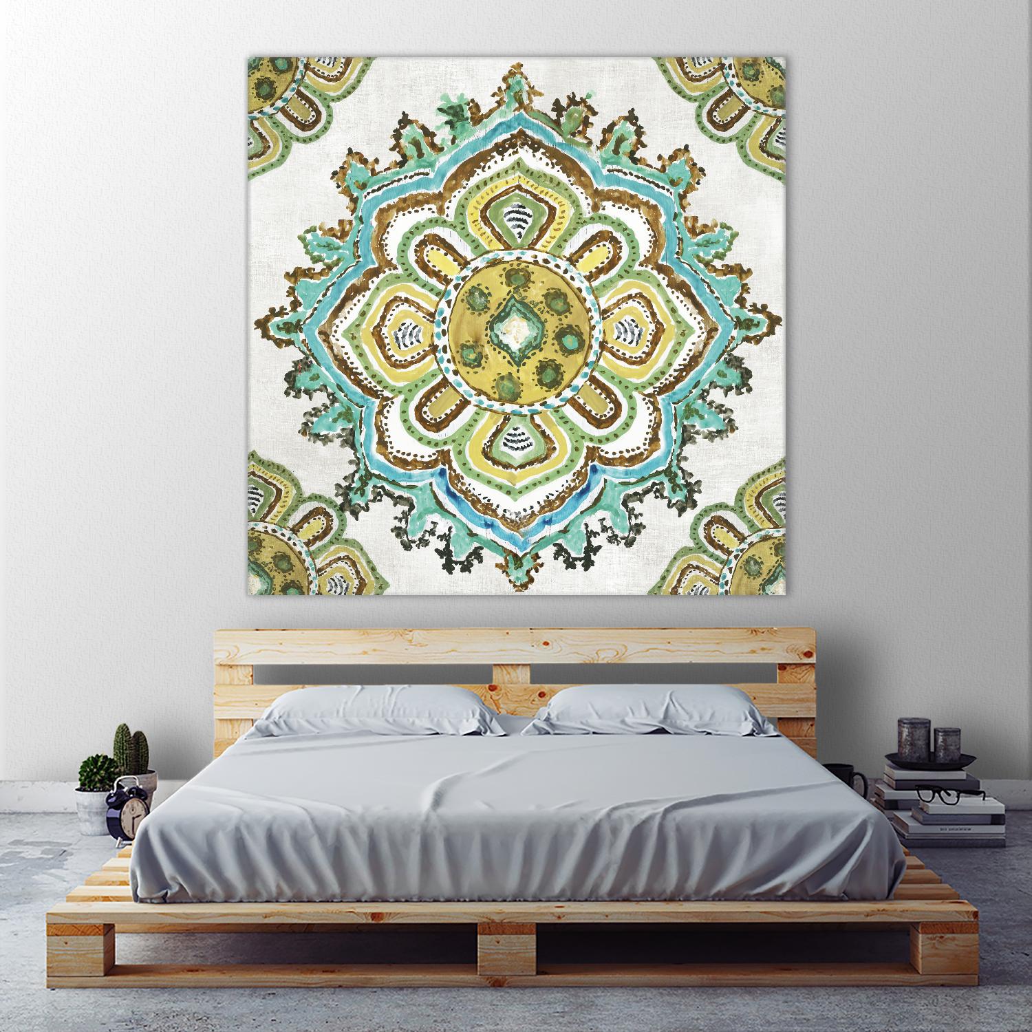 Medalion Inka by Aimee Wilson on GIANT ART - yellow contemporary