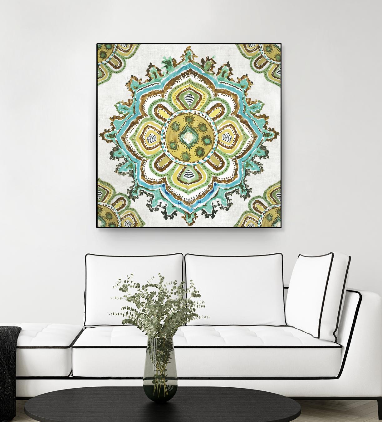 Medalion Inka by Aimee Wilson on GIANT ART - yellow contemporary