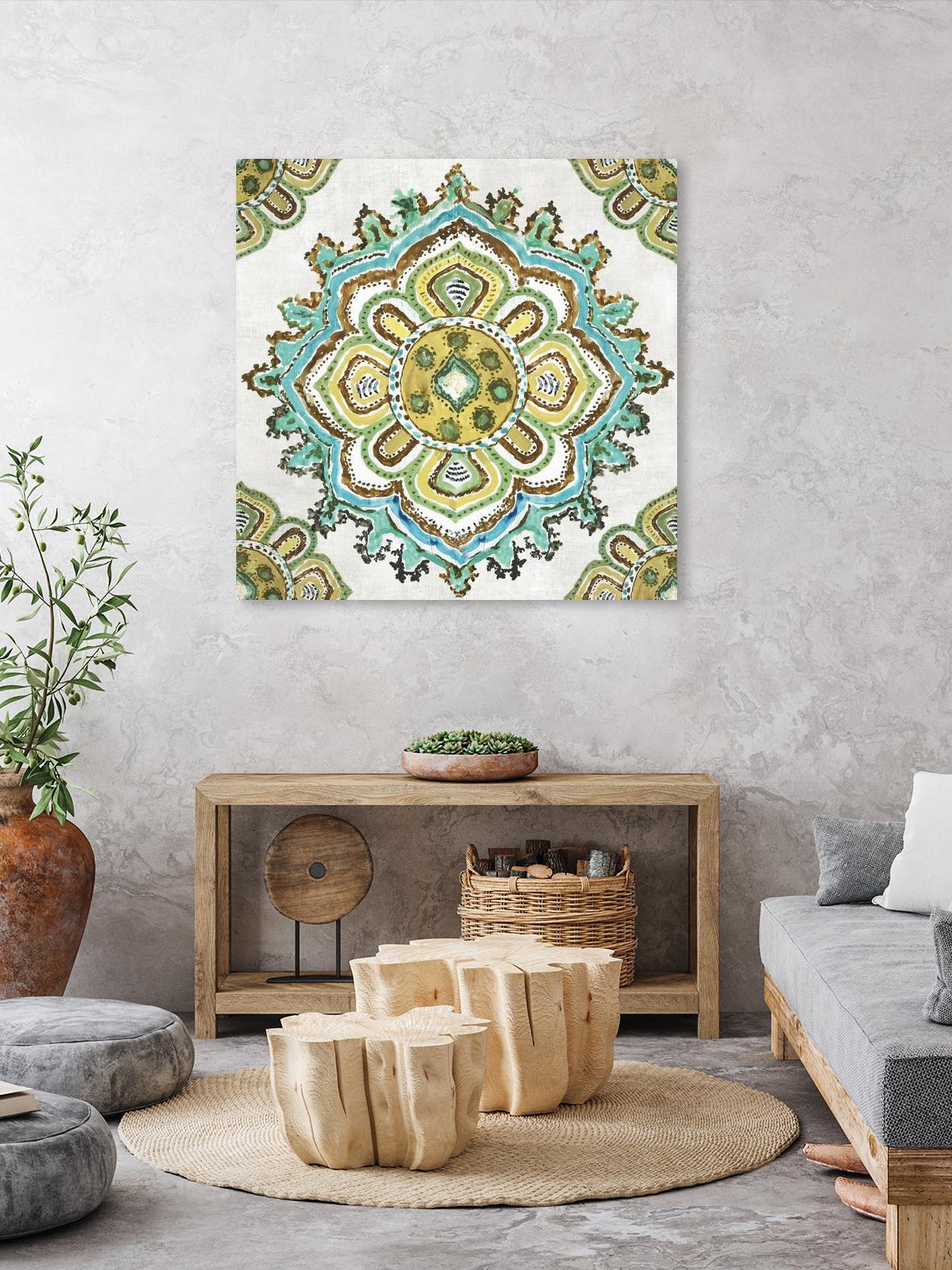 Medalion Inka by Aimee Wilson on GIANT ART - yellow contemporary