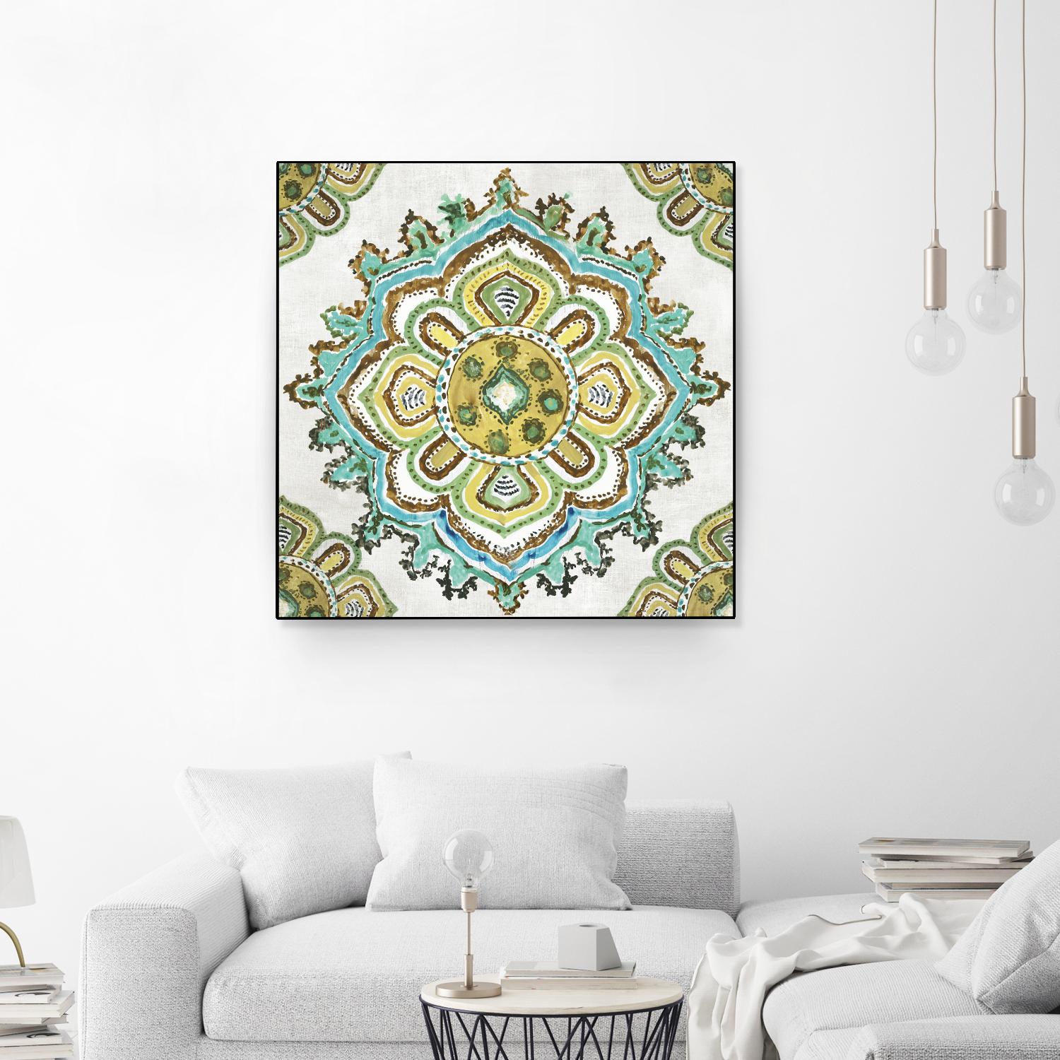 Medalion Inka by Aimee Wilson on GIANT ART - yellow contemporary