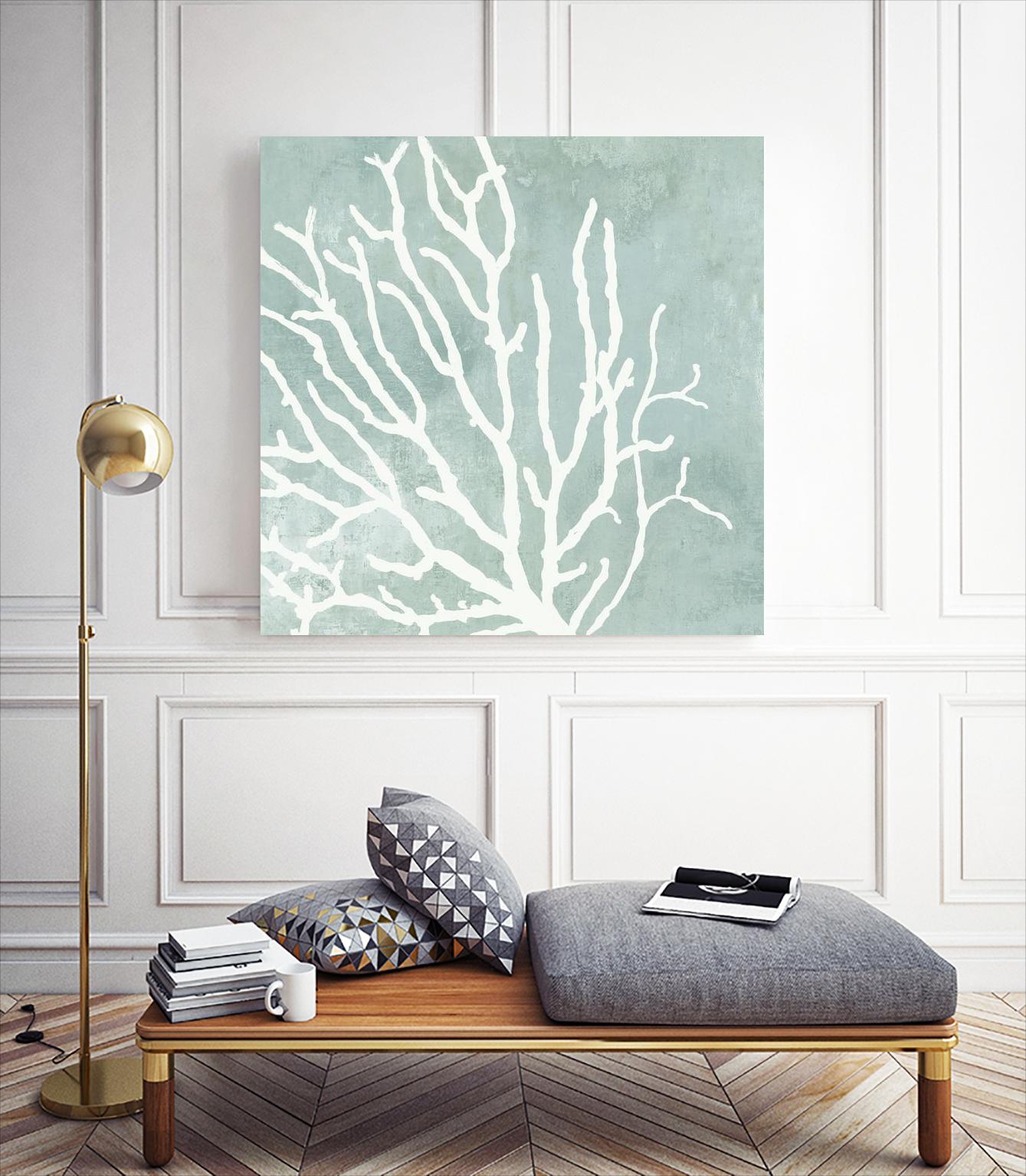 Sea Crown I by Aimee Wilson on GIANT ART - green abstract coquillage