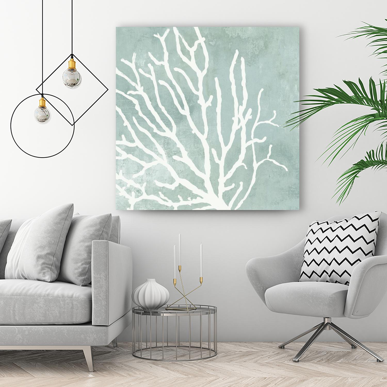 Sea Crown I by Aimee Wilson on GIANT ART - green abstract coquillage