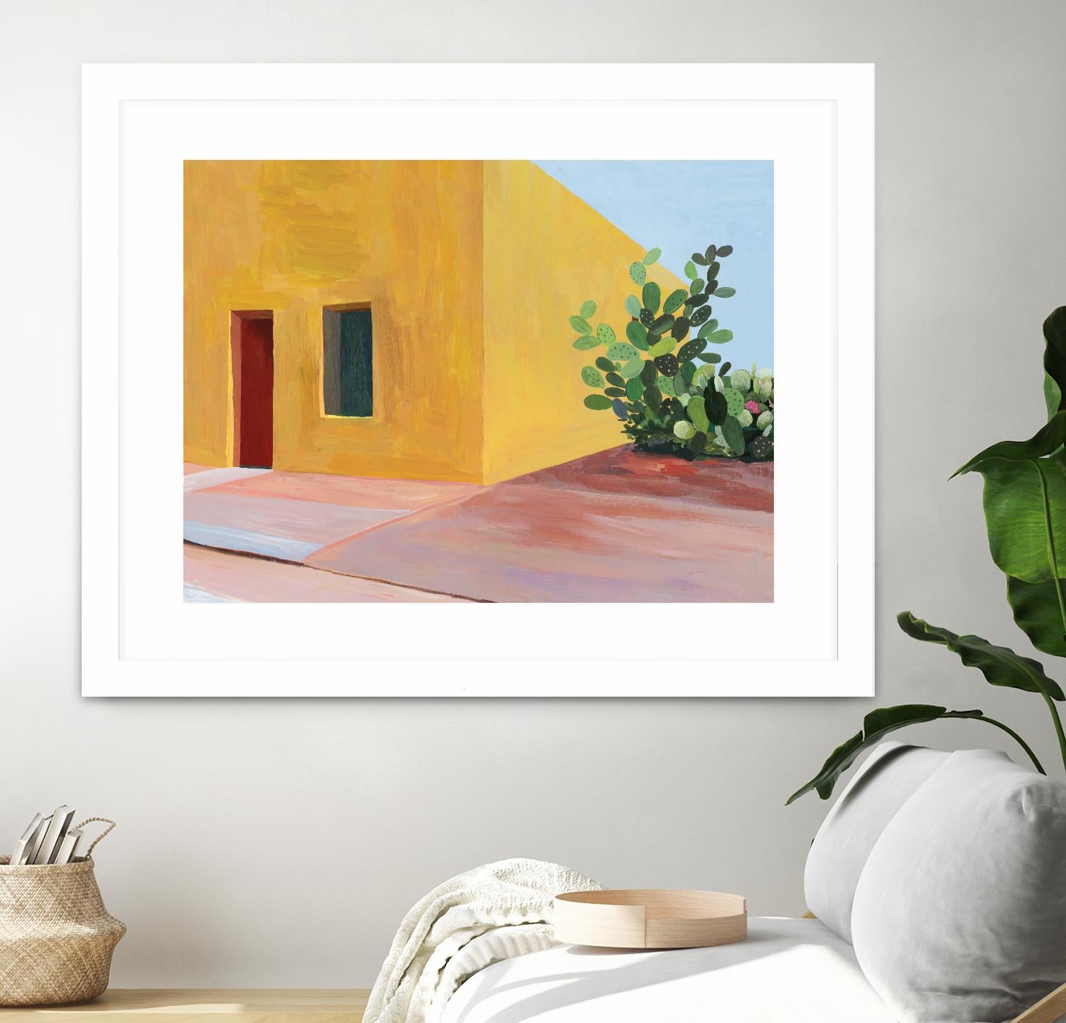 Tuscan Valley by Aimee Wilson on GIANT ART - red architecture cactus