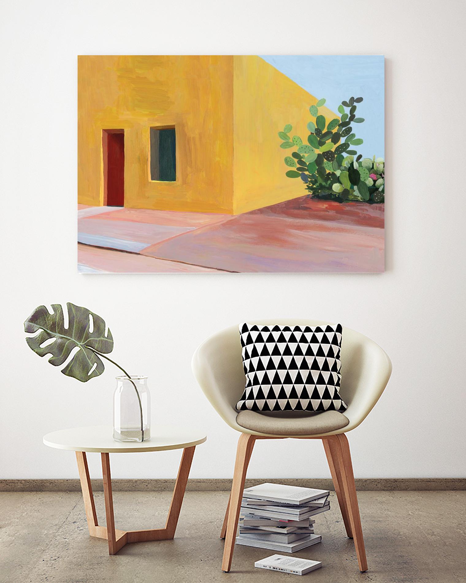 Tuscan Valley by Aimee Wilson on GIANT ART - red architecture cactus