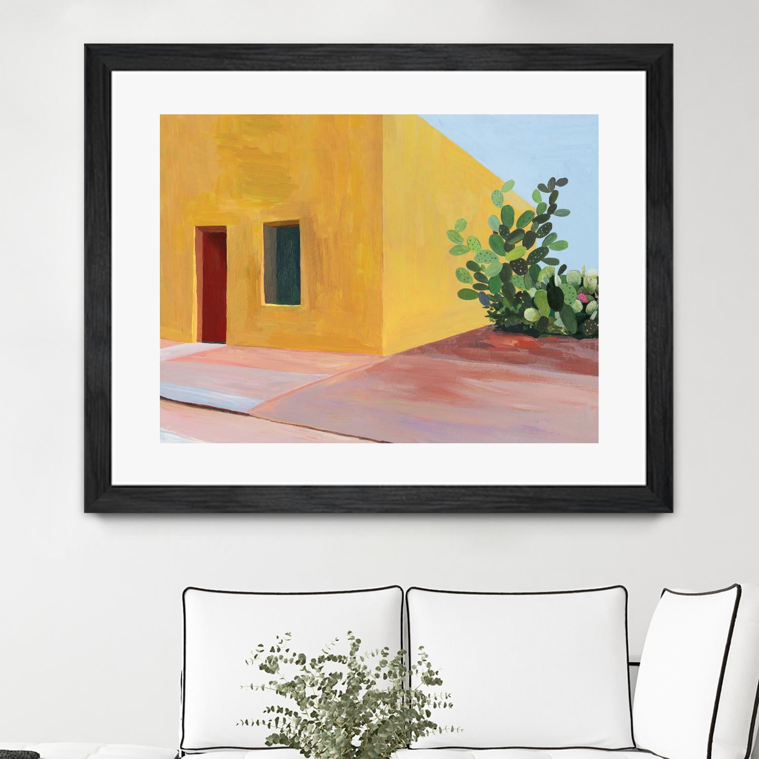 Tuscan Valley by Aimee Wilson on GIANT ART - red architecture cactus