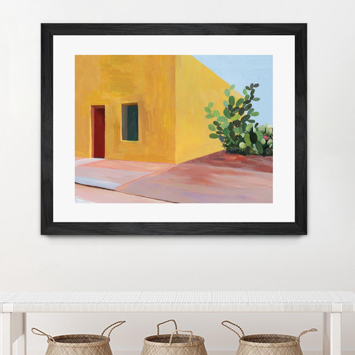 Tuscan Valley by Aimee Wilson on GIANT ART - red architecture cactus