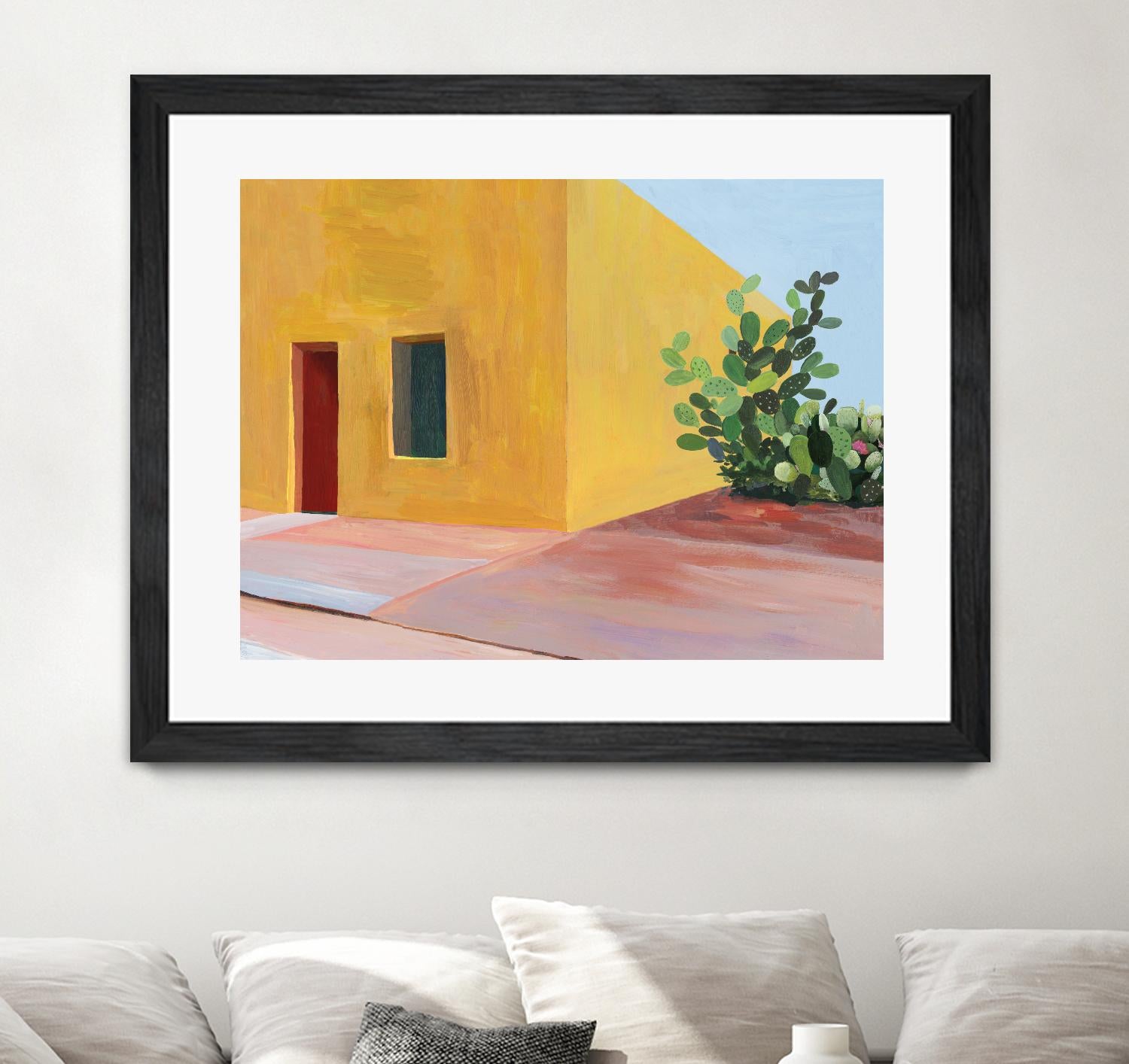 Tuscan Valley by Aimee Wilson on GIANT ART - red architecture cactus