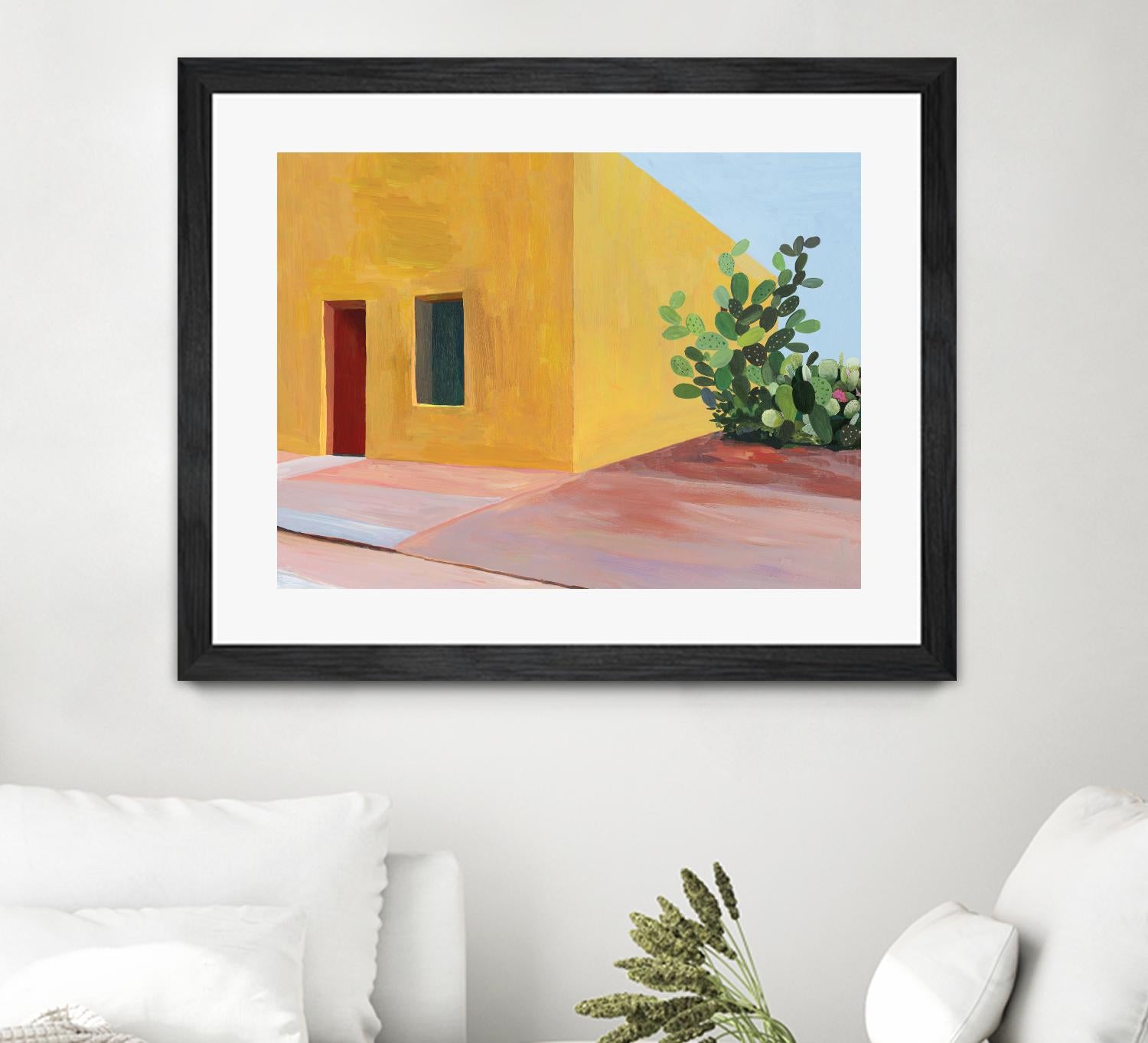 Tuscan Valley by Aimee Wilson on GIANT ART - red architecture cactus