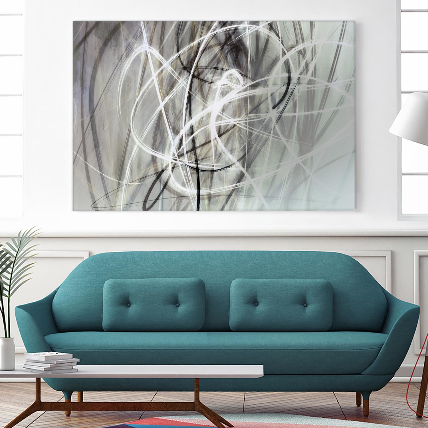 Crosswinds IV by William Cooke on GIANT ART - white abstract