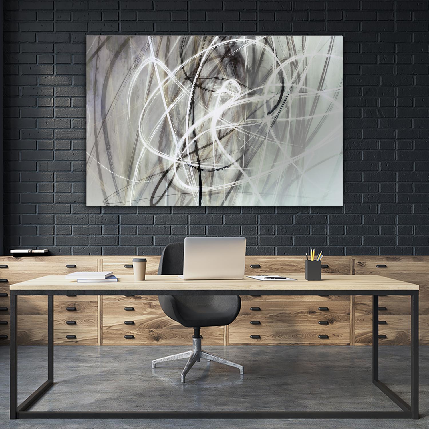 Crosswinds IV by William Cooke on GIANT ART - white abstract