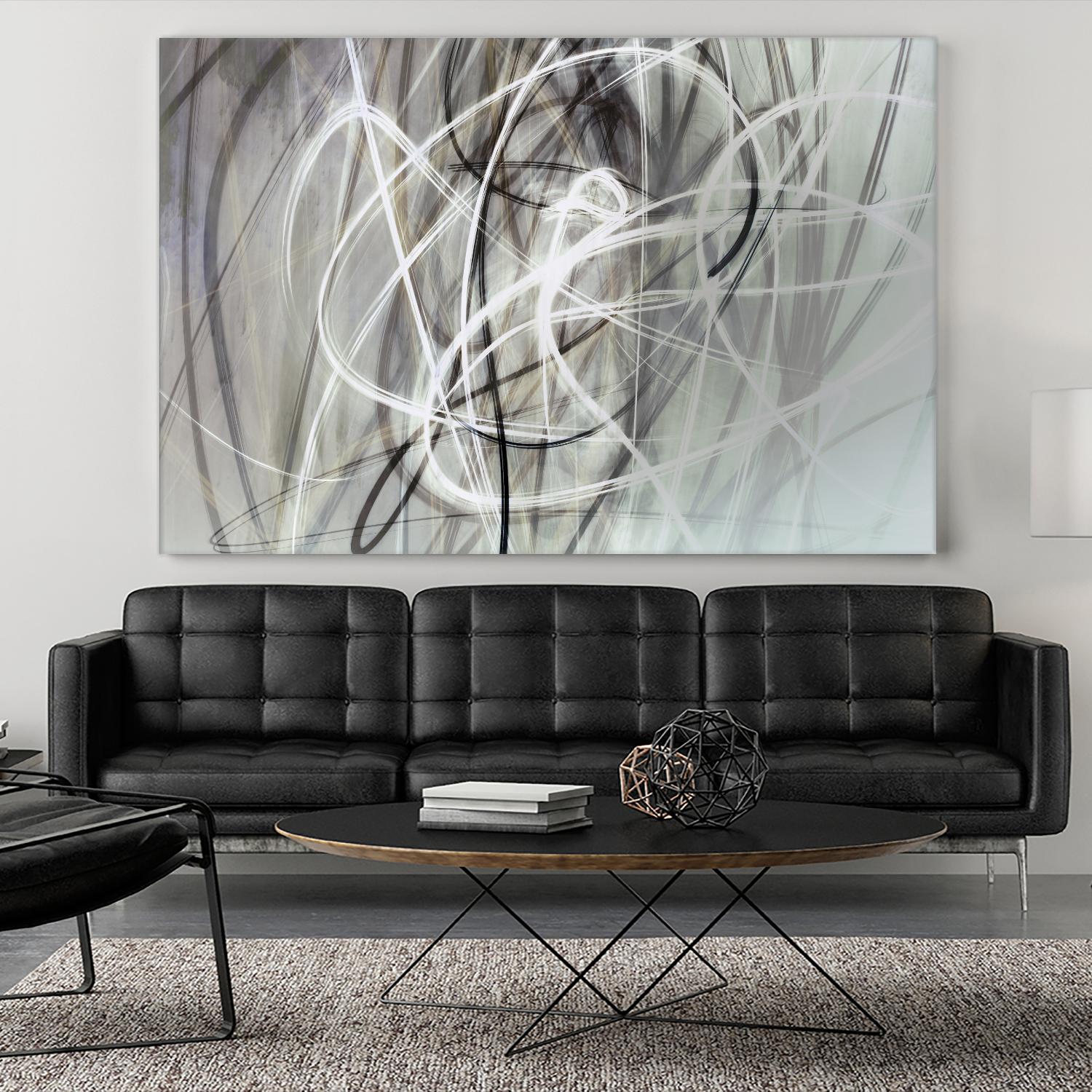 Crosswinds IV by William Cooke on GIANT ART - white abstract