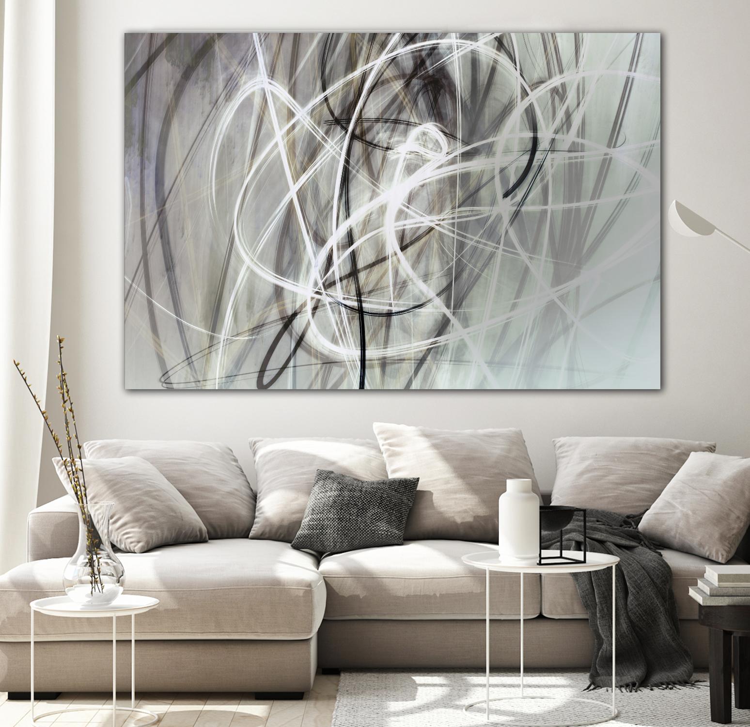 Crosswinds IV by William Cooke on GIANT ART - white abstract