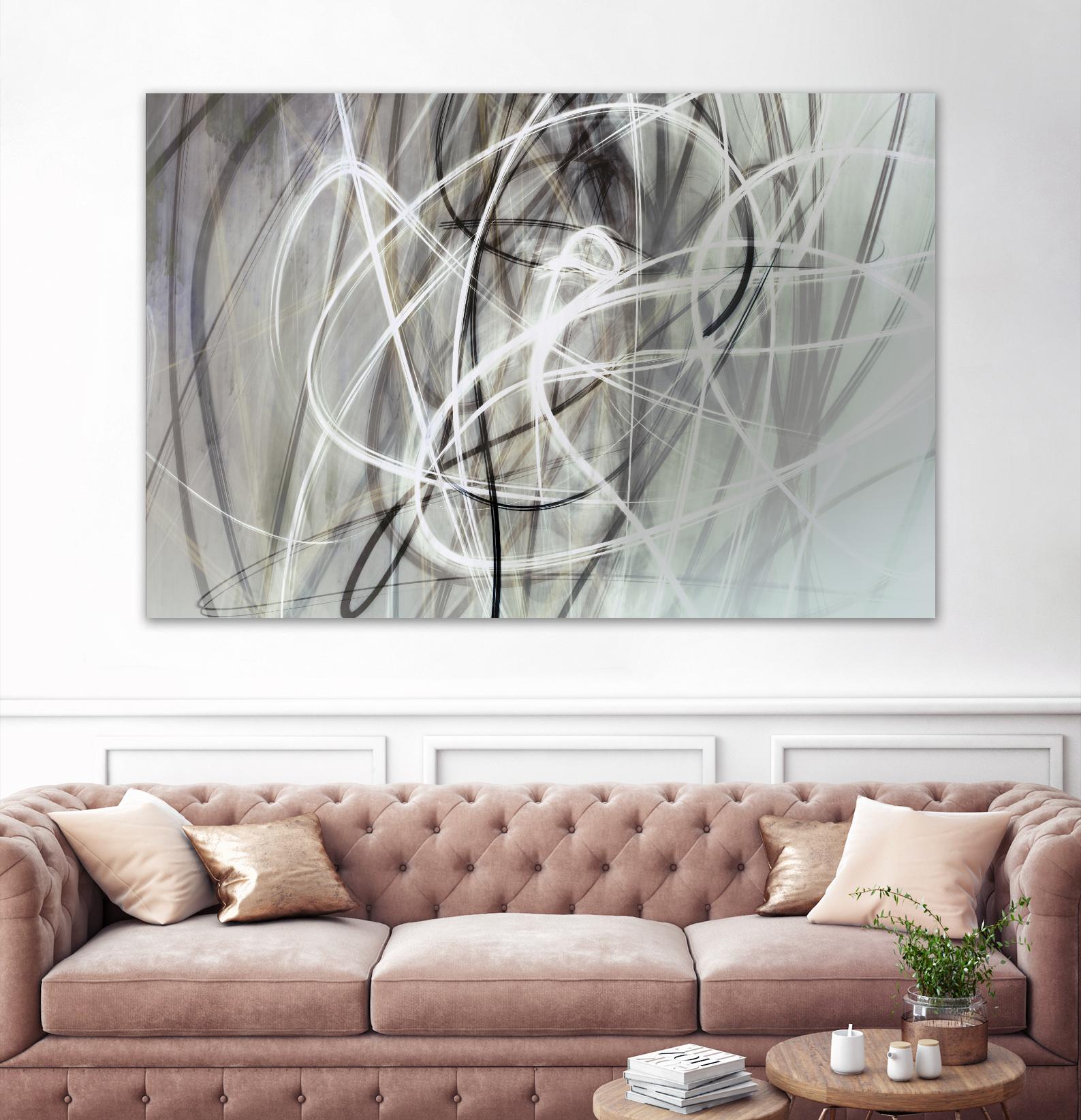 Crosswinds IV by William Cooke on GIANT ART - white abstract