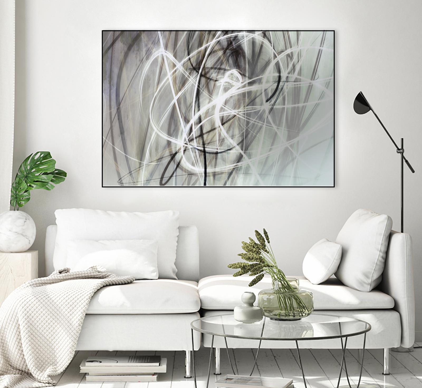 Crosswinds IV by William Cooke on GIANT ART - white abstract