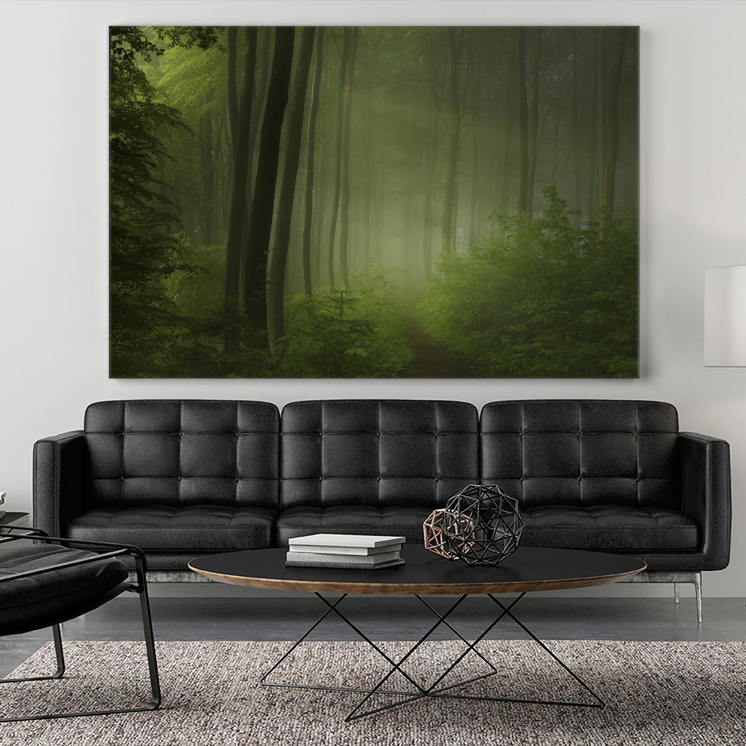 Maier - Forest Morning by 1X on GIANT ART - black trees