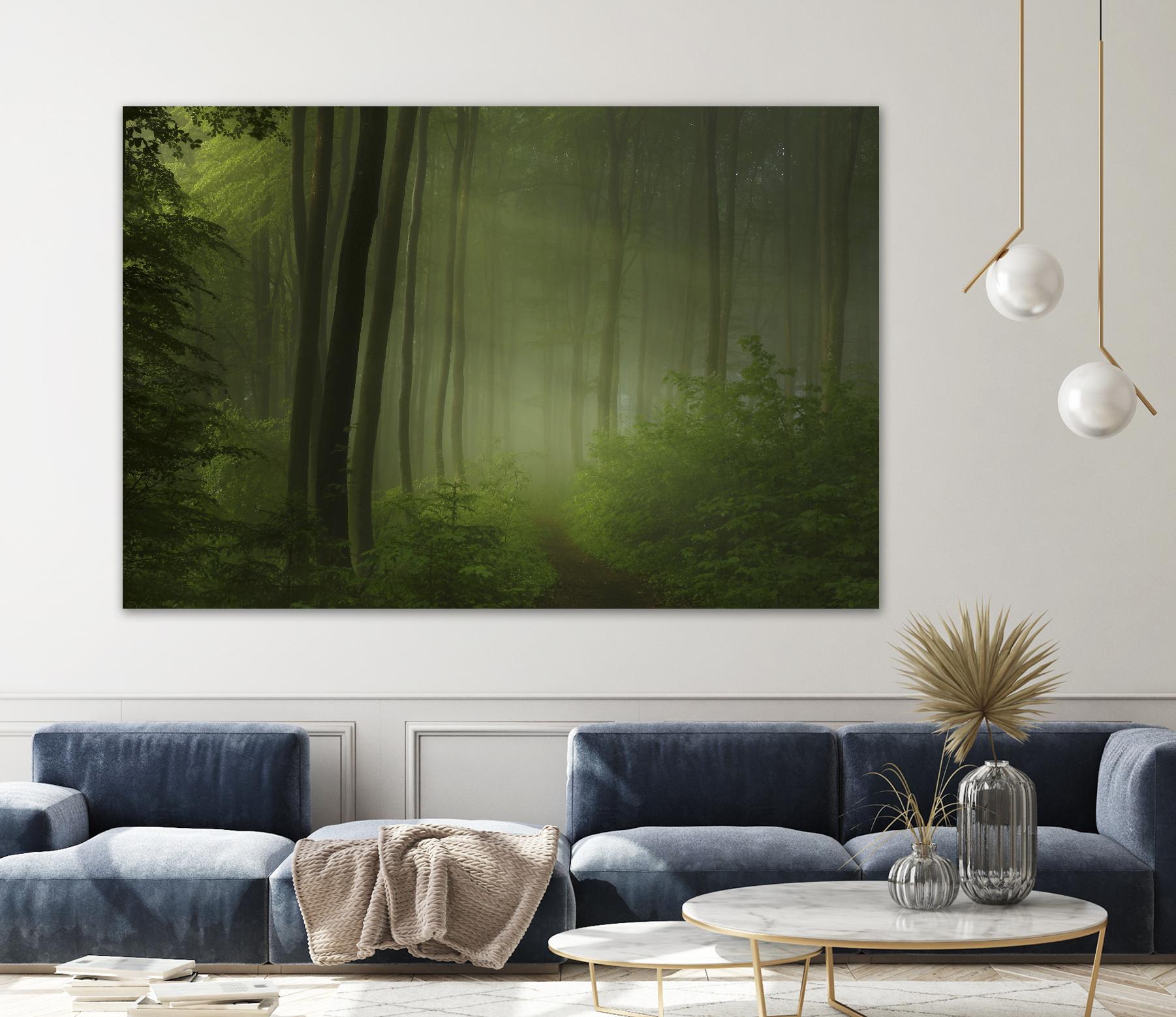 Maier - Forest Morning by 1X on GIANT ART - black trees