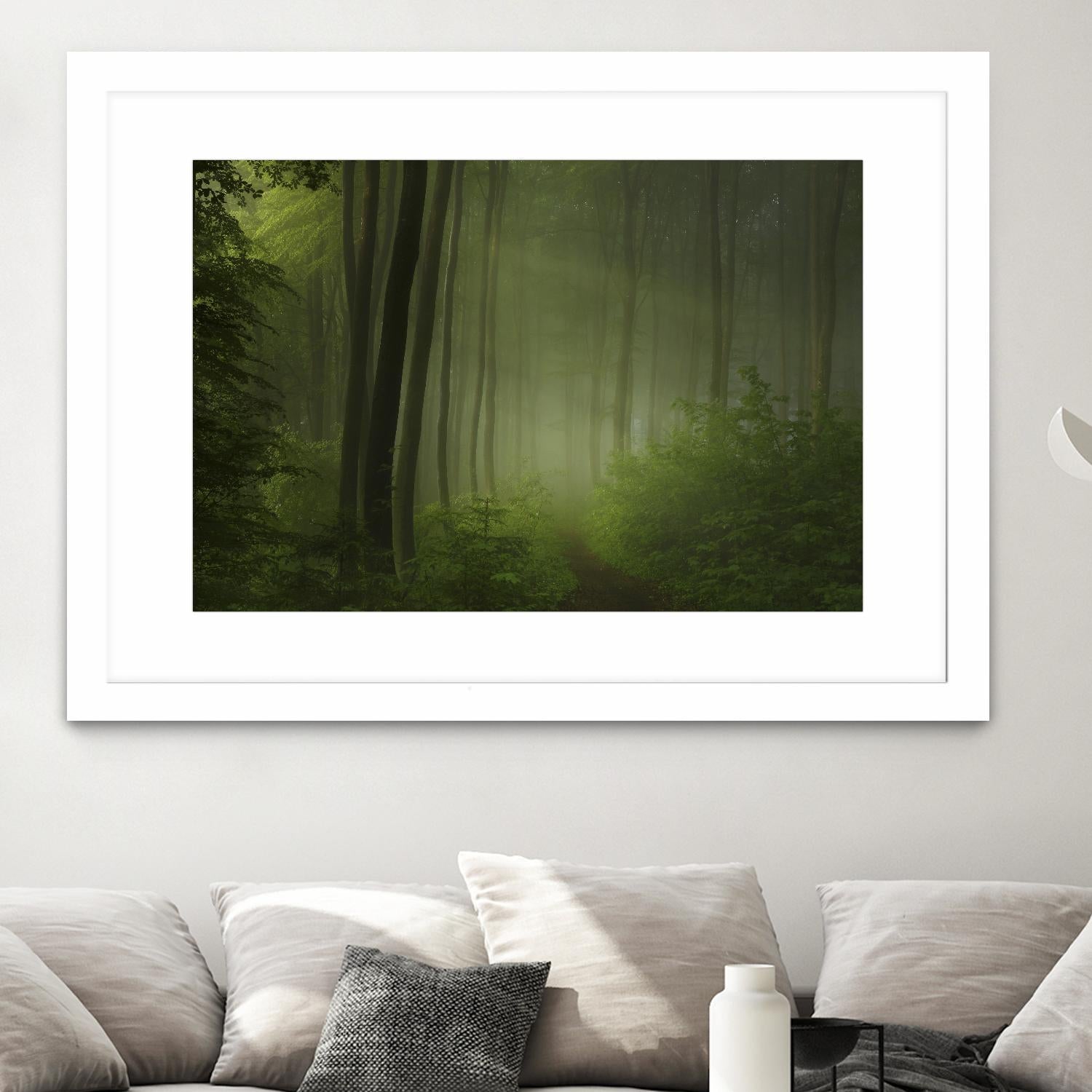 Maier - Forest Morning by 1X on GIANT ART - black trees
