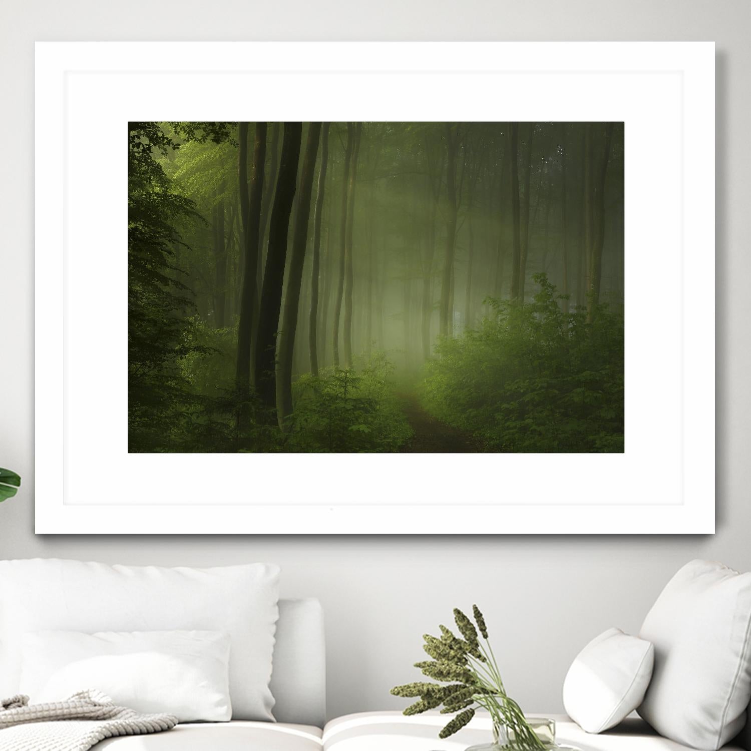 Maier - Forest Morning by 1X on GIANT ART - black trees