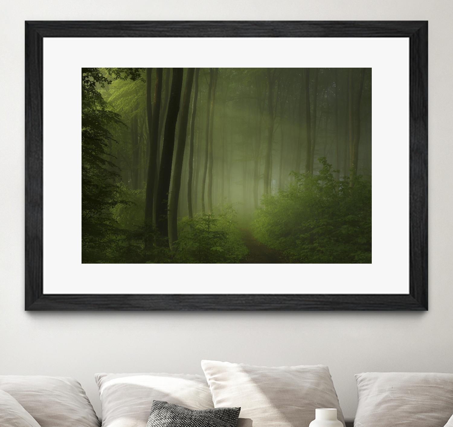 Maier - Forest Morning by 1X on GIANT ART - black trees