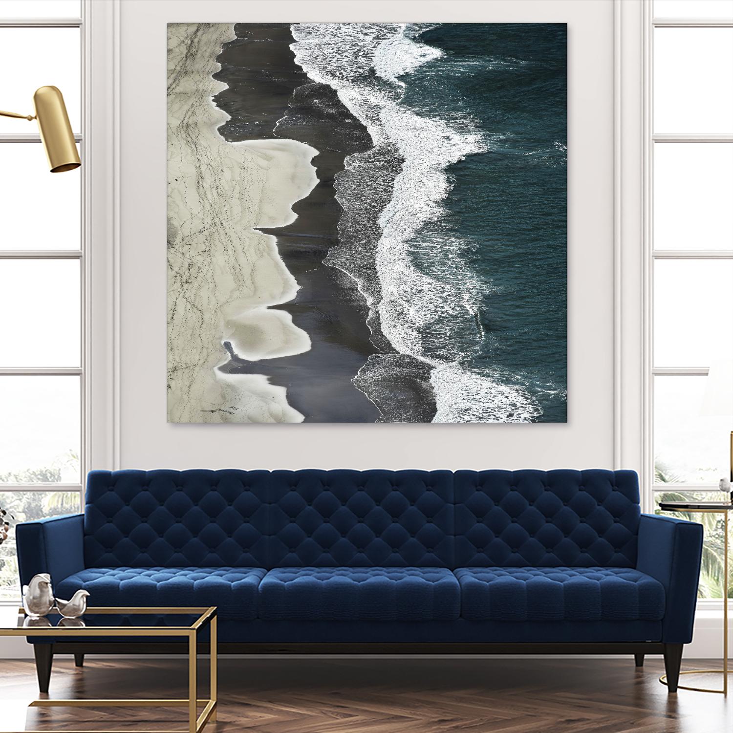 Molenaar - Running Waves by 1X on GIANT ART - grey landscape