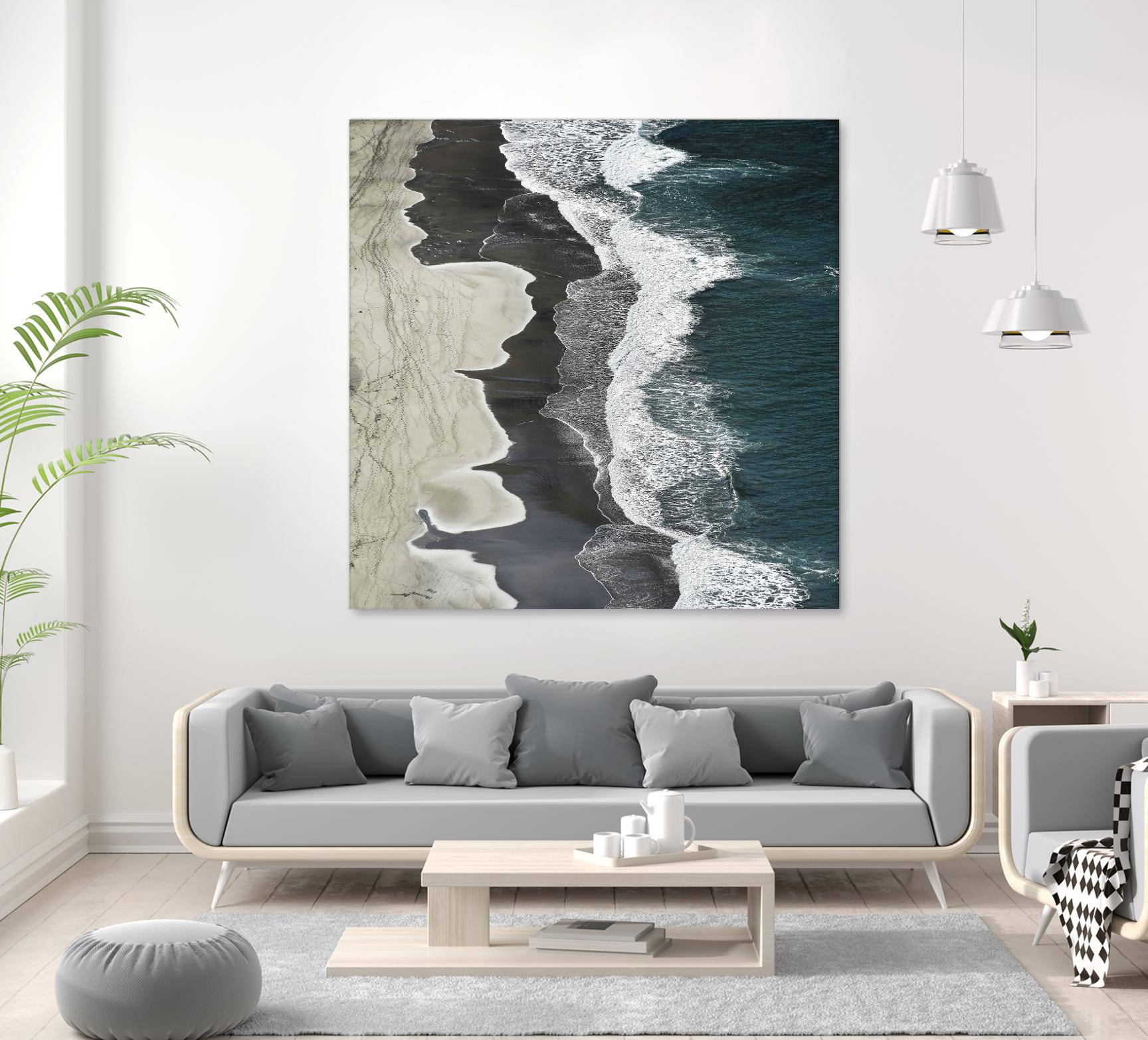 Molenaar - Running Waves by 1X on GIANT ART - grey landscape