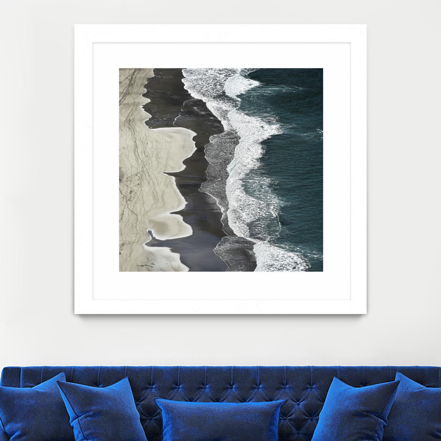 Molenaar - Running Waves by 1X on GIANT ART - grey landscape