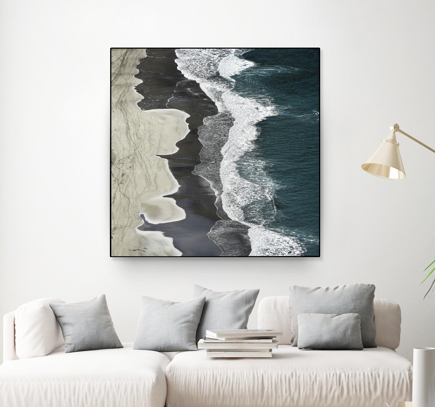 Molenaar - Running Waves by 1X on GIANT ART - grey landscape