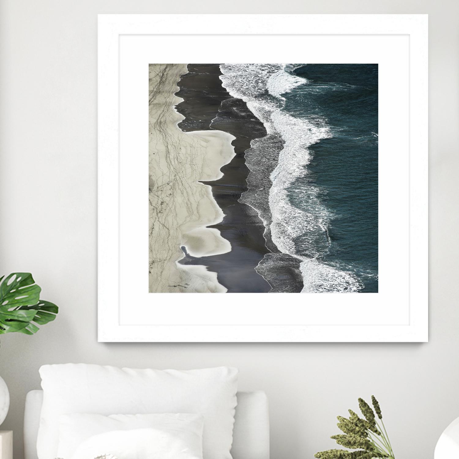 Molenaar - Running Waves by 1X on GIANT ART - grey landscape