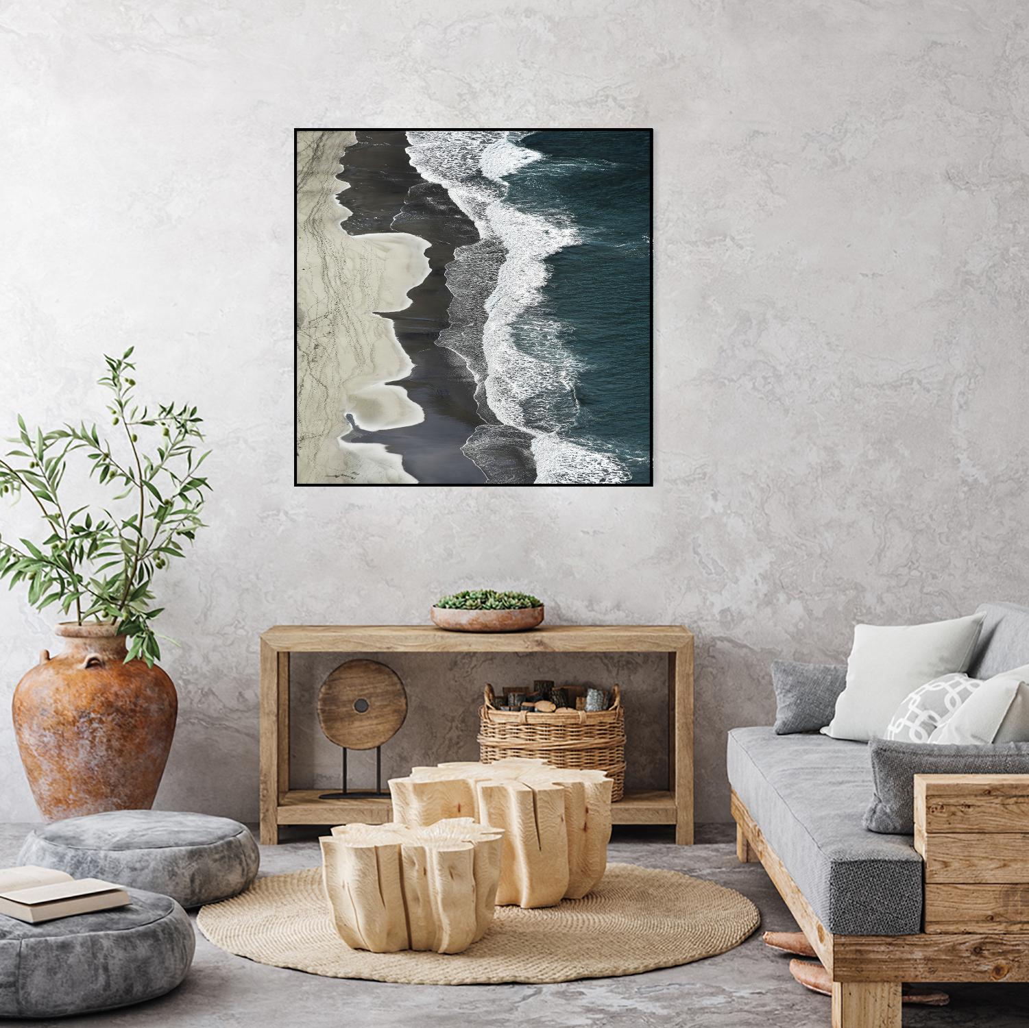 Molenaar - Running Waves by 1X on GIANT ART - grey landscape
