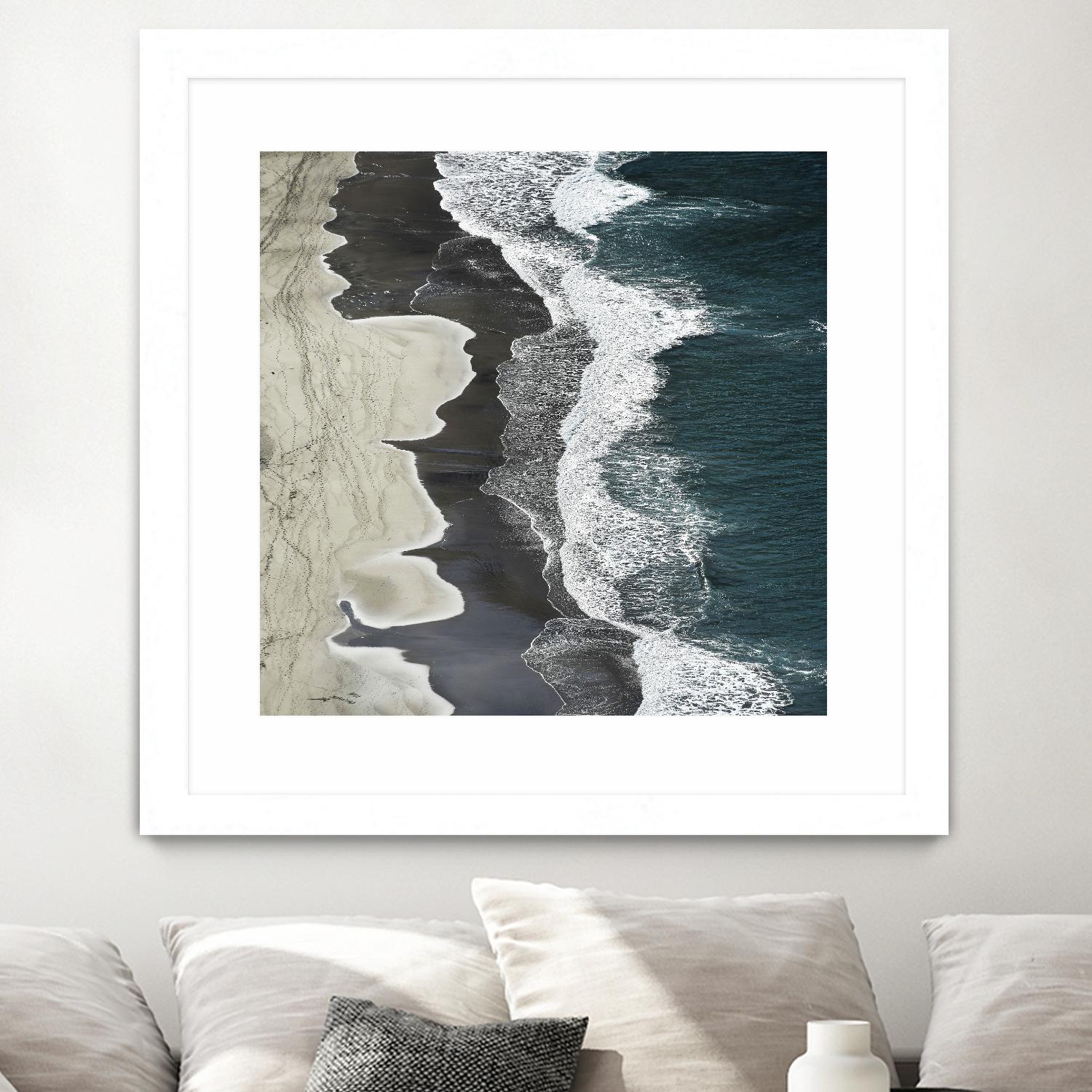 Molenaar - Running Waves by 1X on GIANT ART - grey landscape