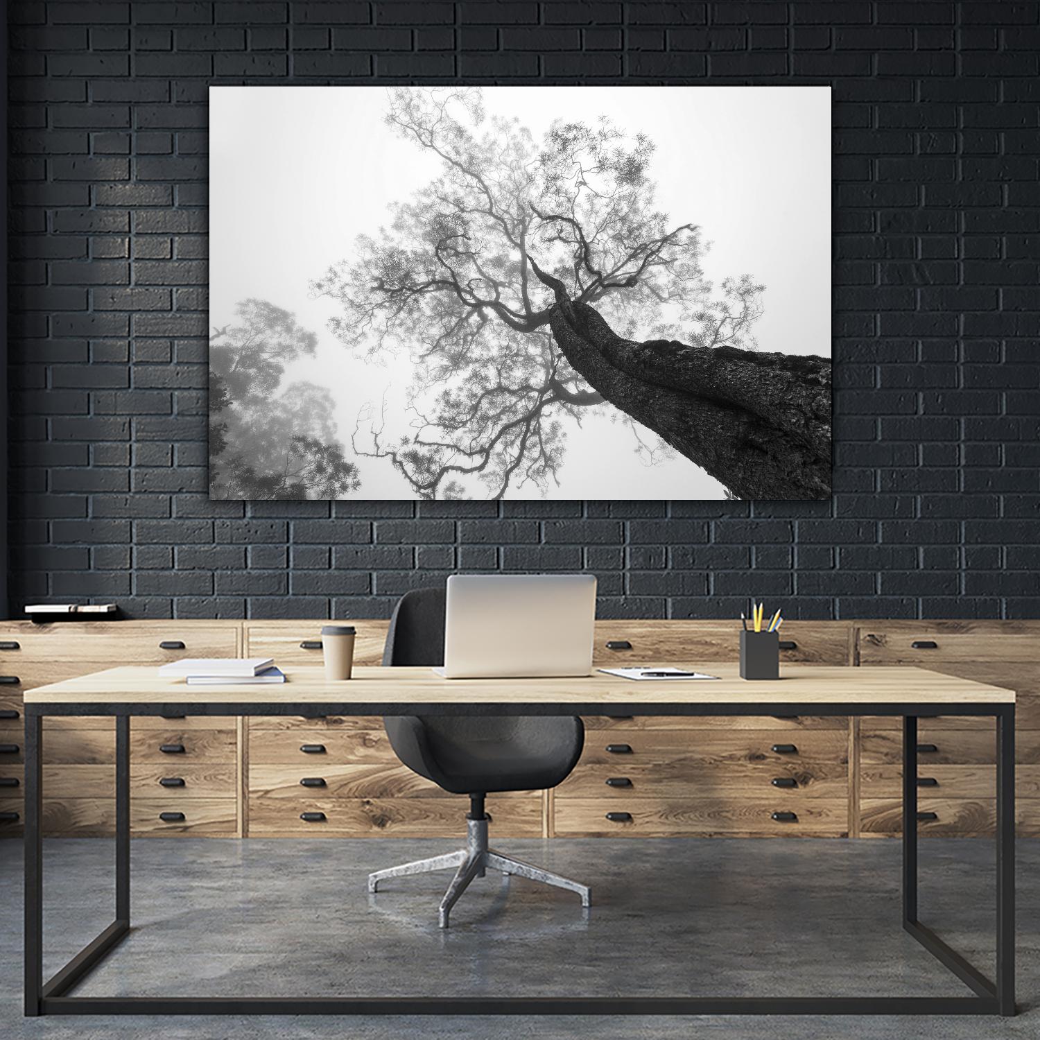 Wrobel - Between Heaven and Earth by 1X on GIANT ART - black trees