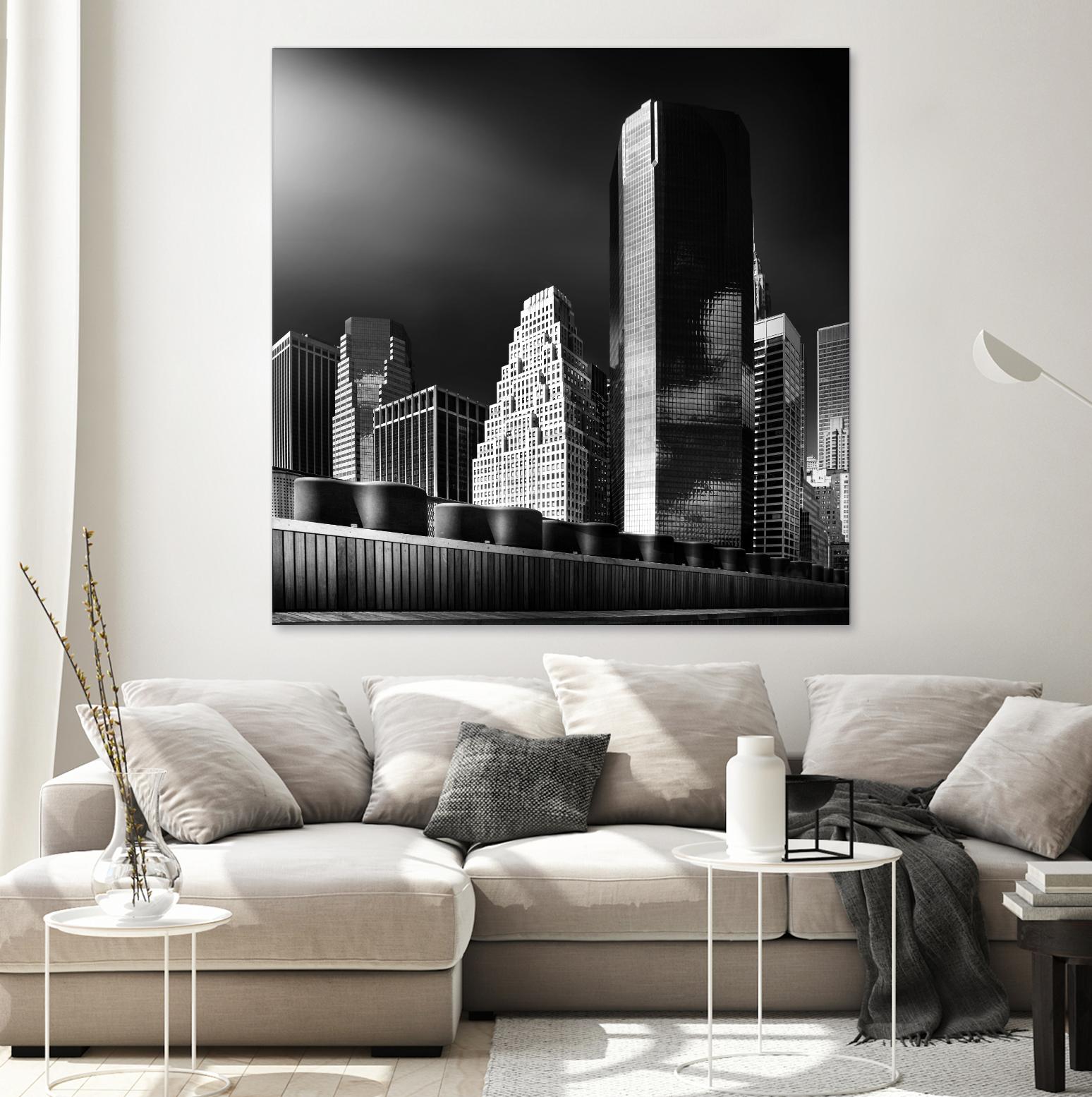 Skyline by Bauer 1X on GIANT ART - black city scene