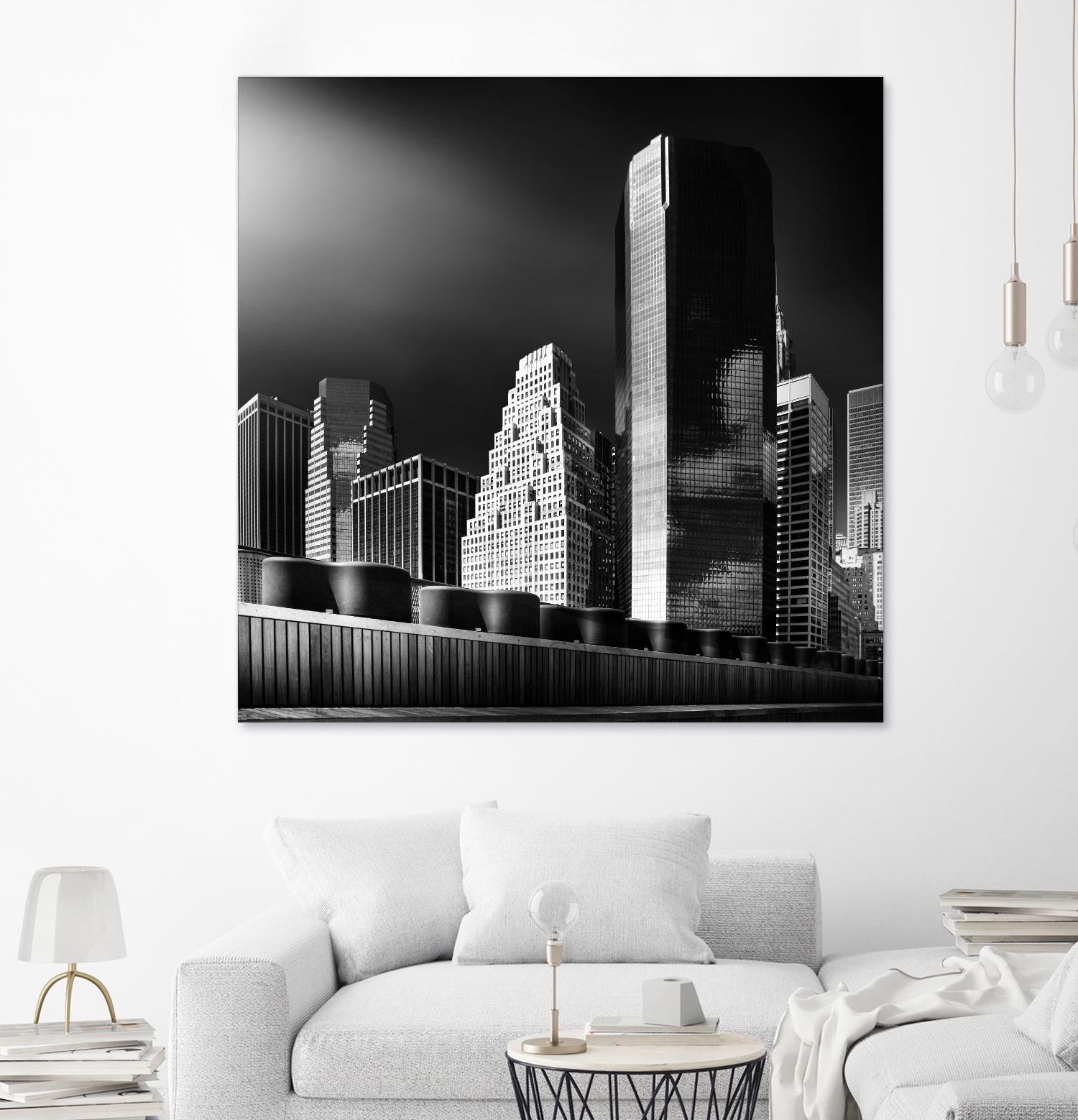 Skyline by Bauer 1X on GIANT ART - black city scene