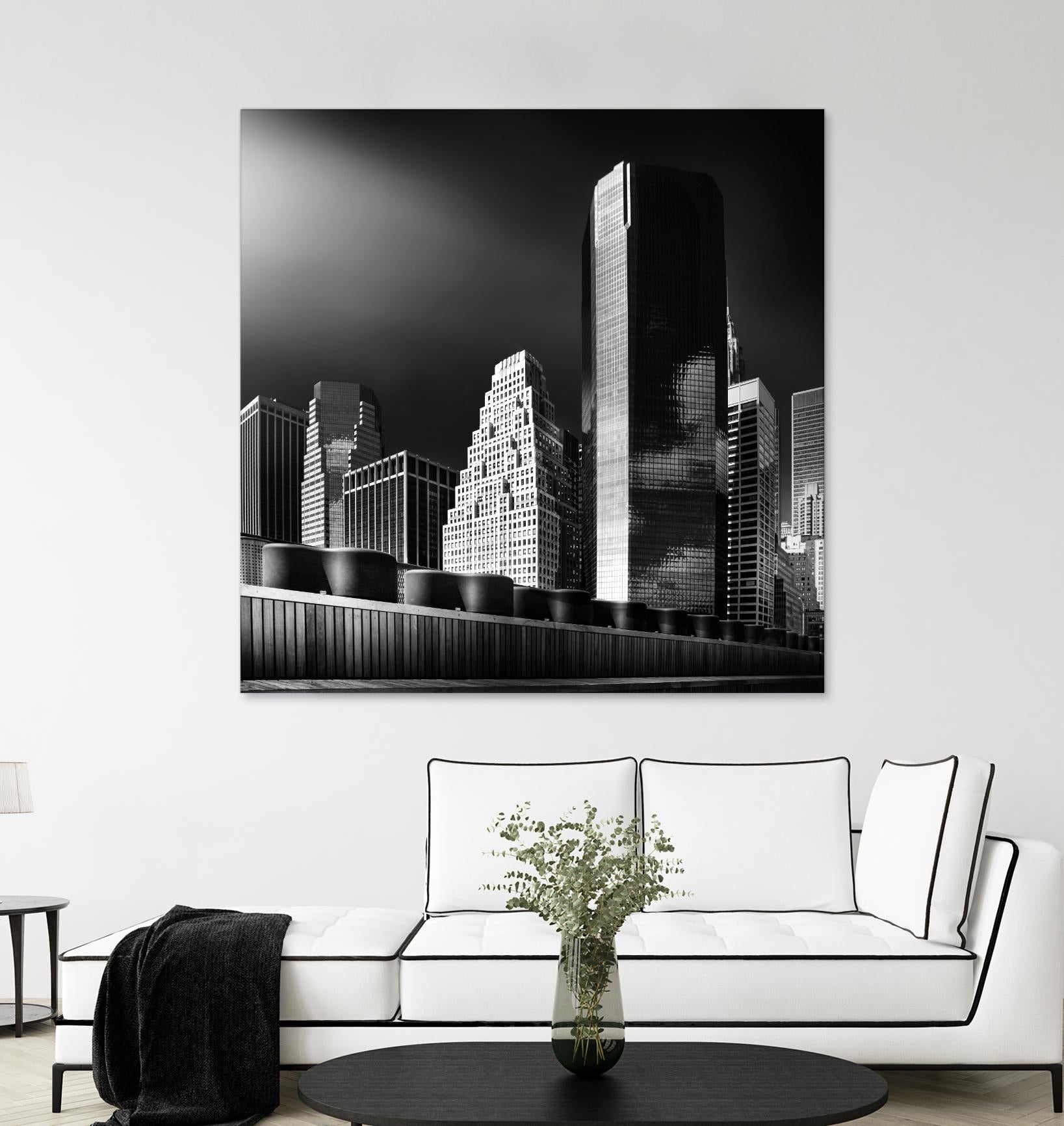 Skyline by Bauer 1X on GIANT ART - black city scene